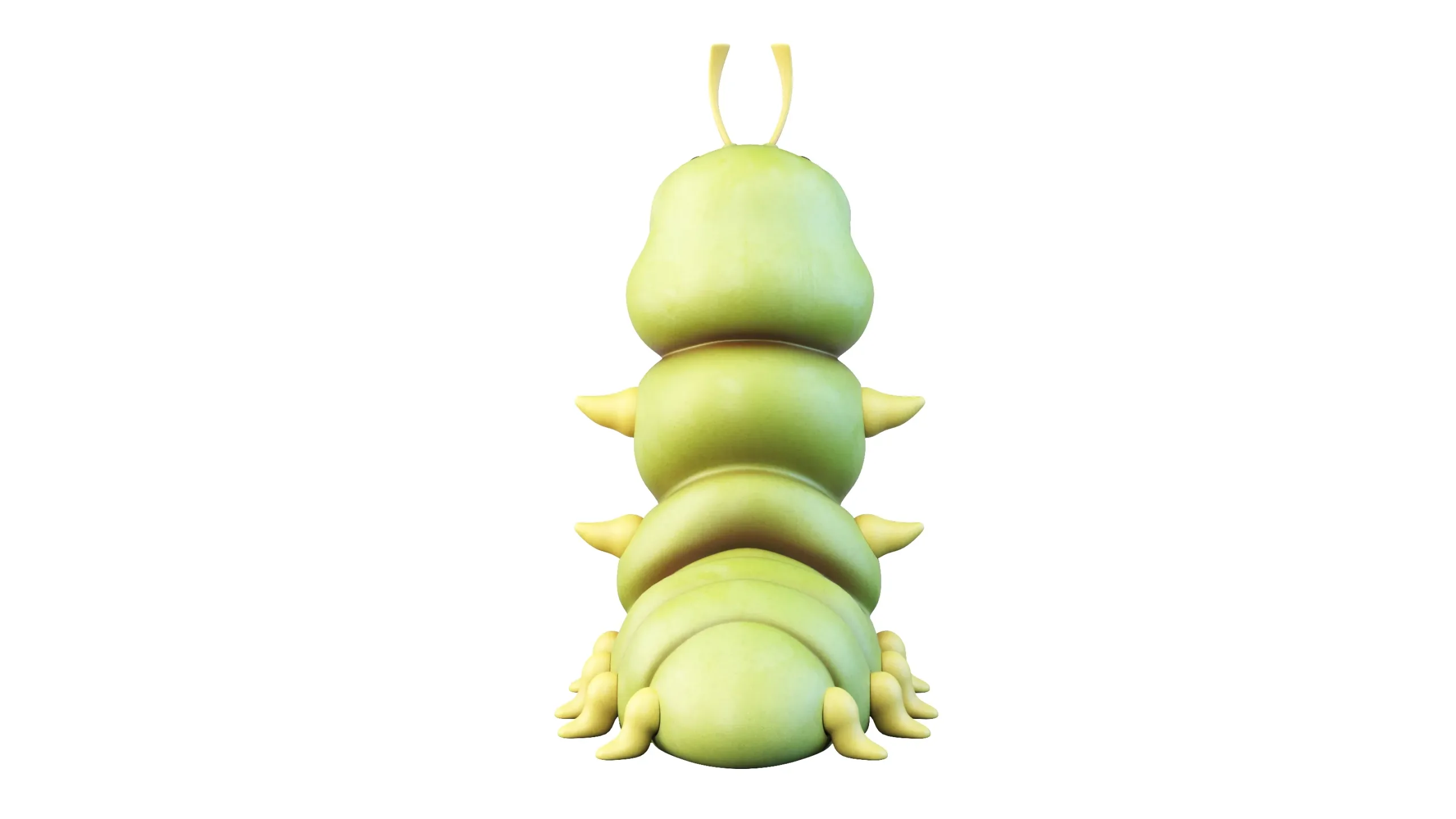 Cartoon Caterpillar Character