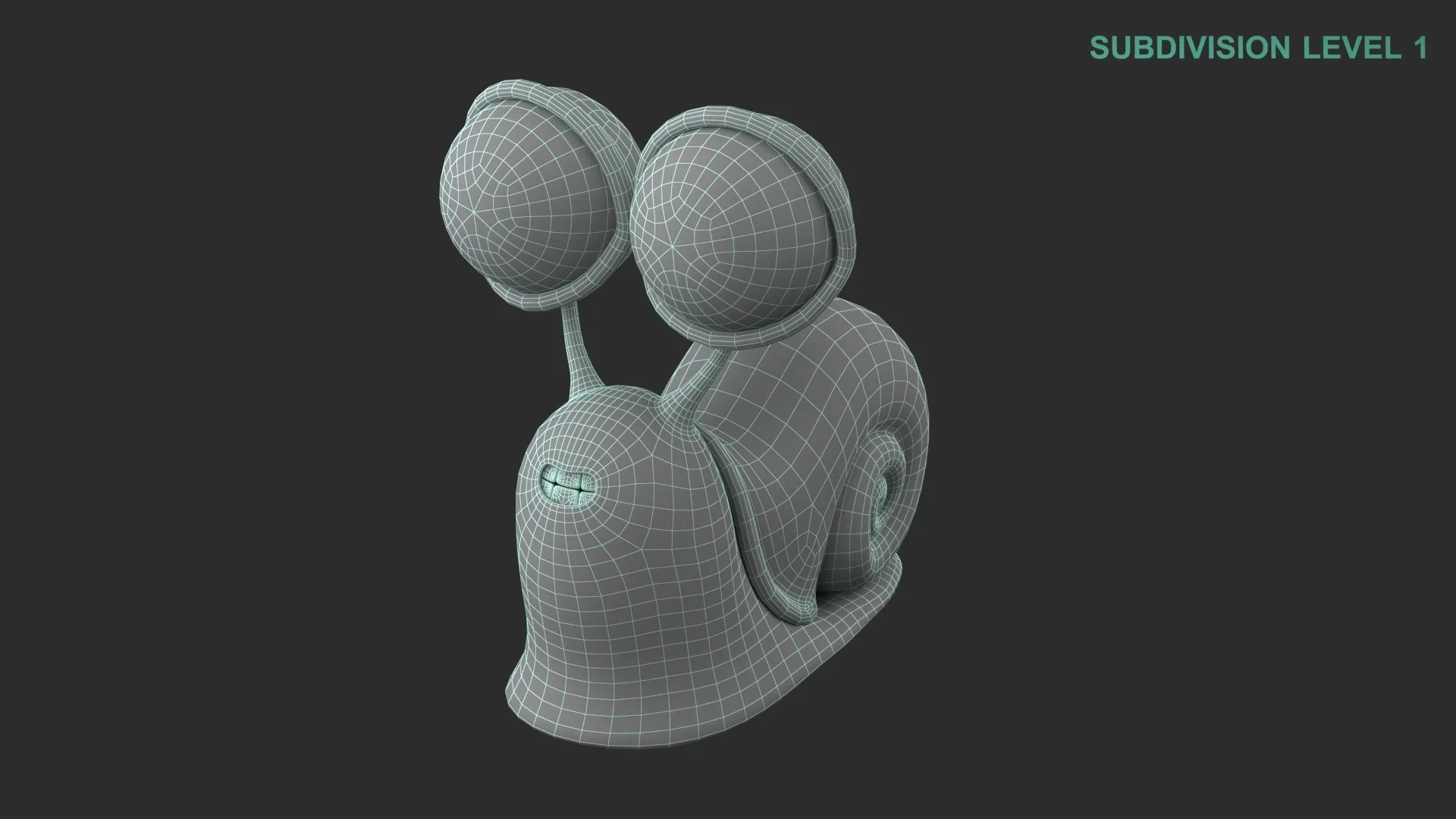 Cartoon Snail Character