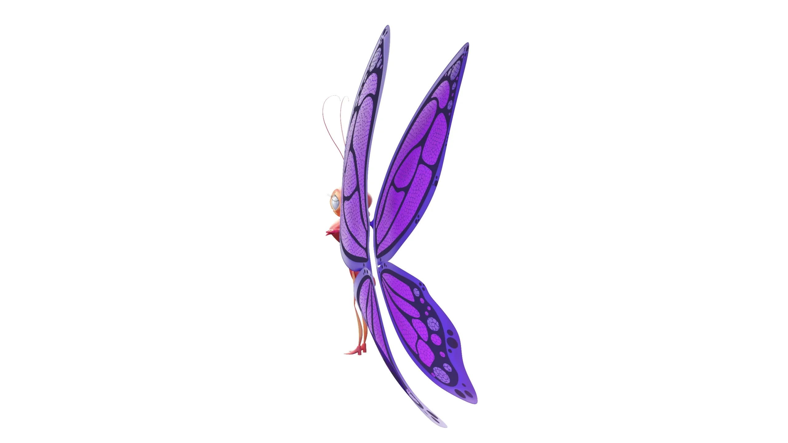 Cartoon Butterfly Character