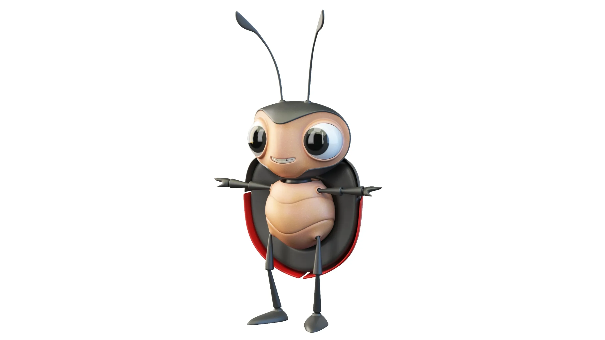 Cartoon Ladybug Character