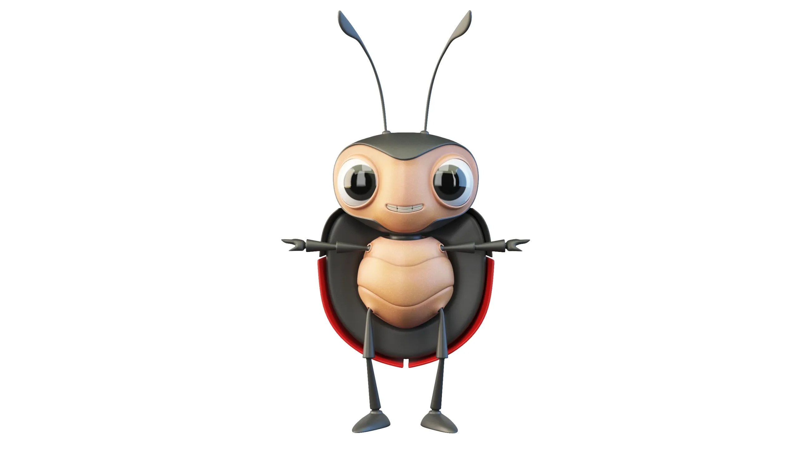 Cartoon Ladybug Character