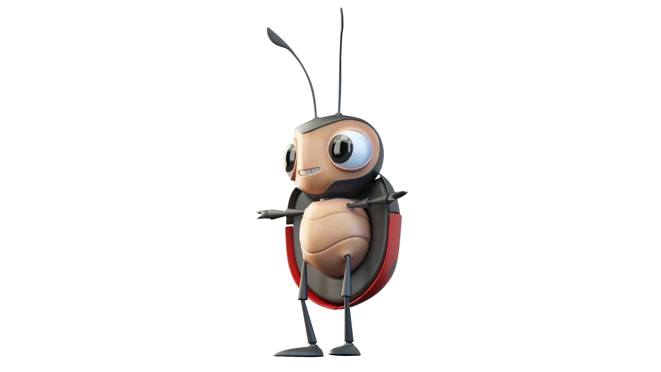 Cartoon Ladybug Character