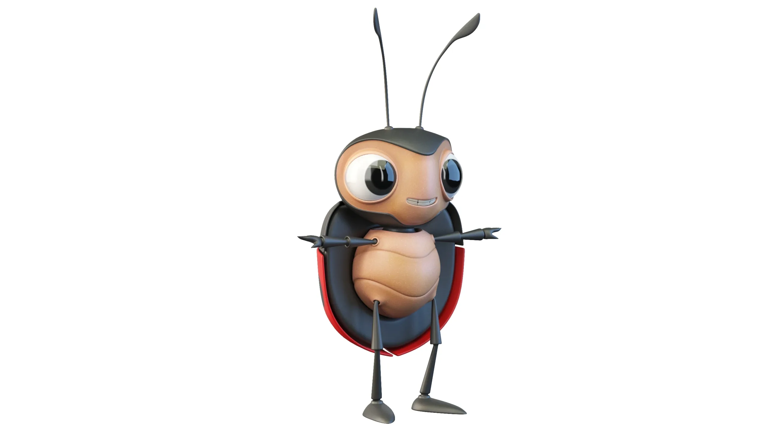 Cartoon Ladybug Character