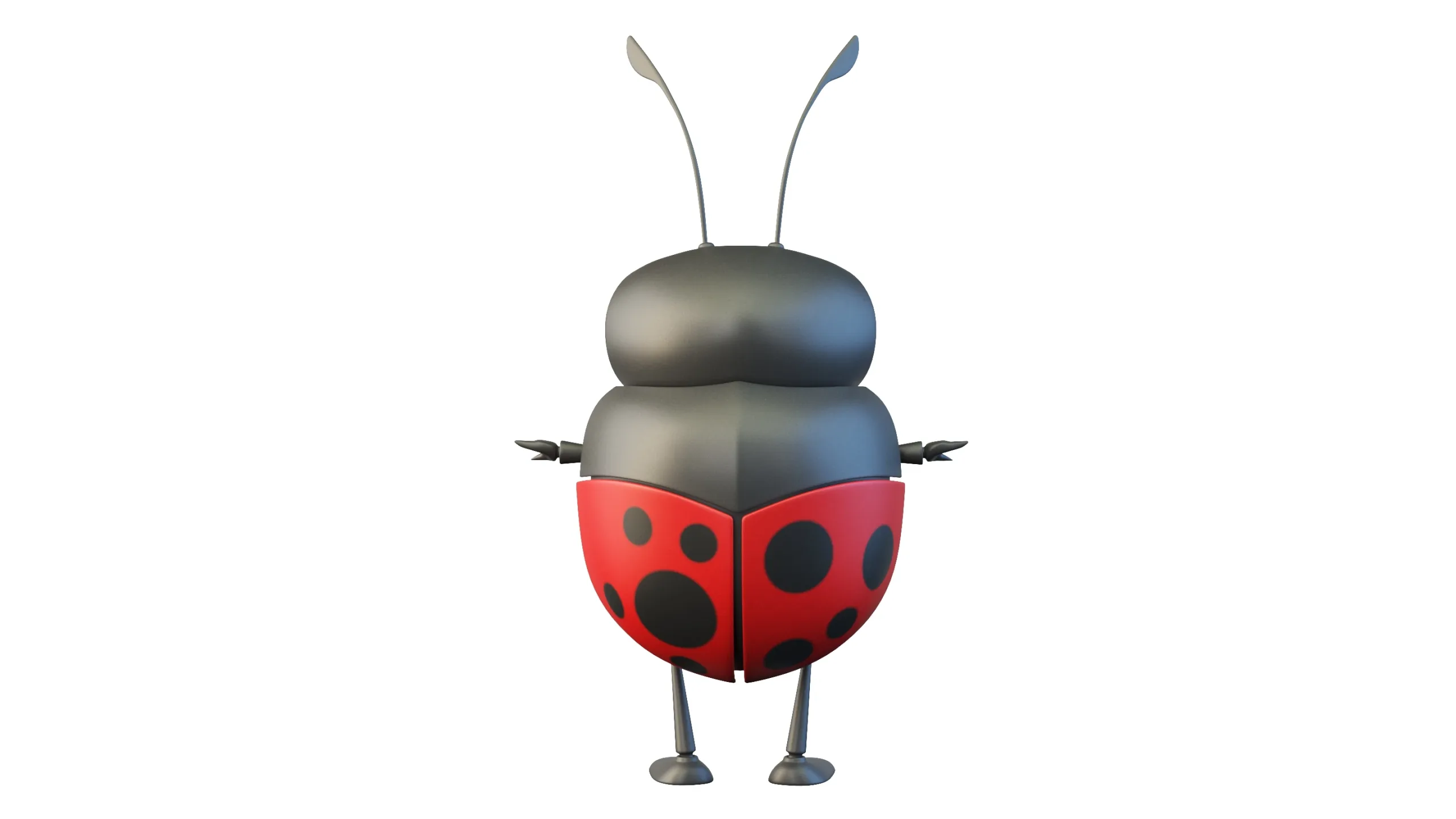 Cartoon Ladybug Character