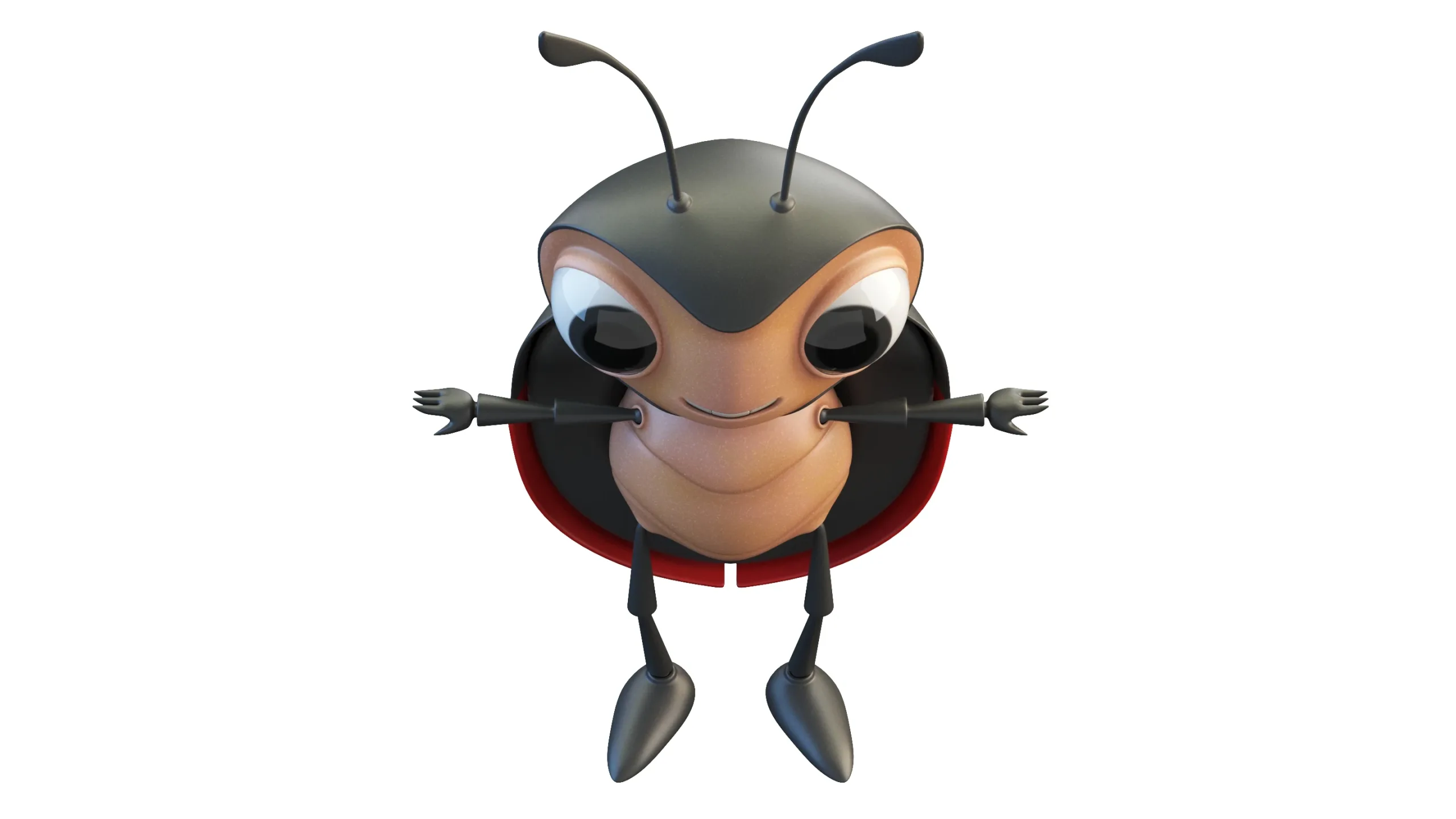 Cartoon Ladybug Character