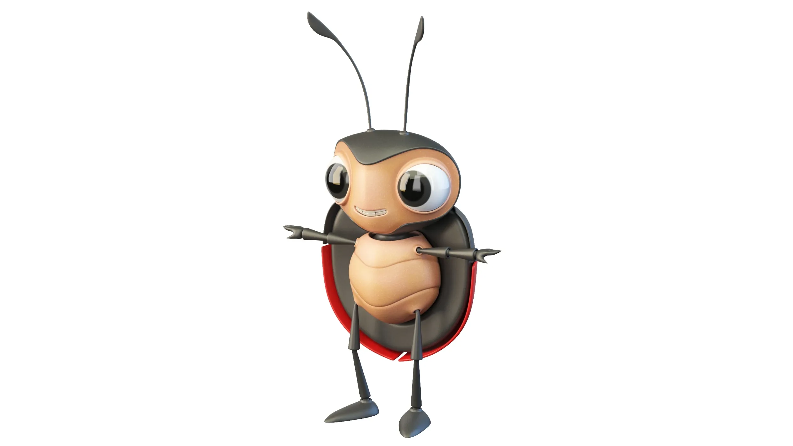 Cartoon Ladybug Character