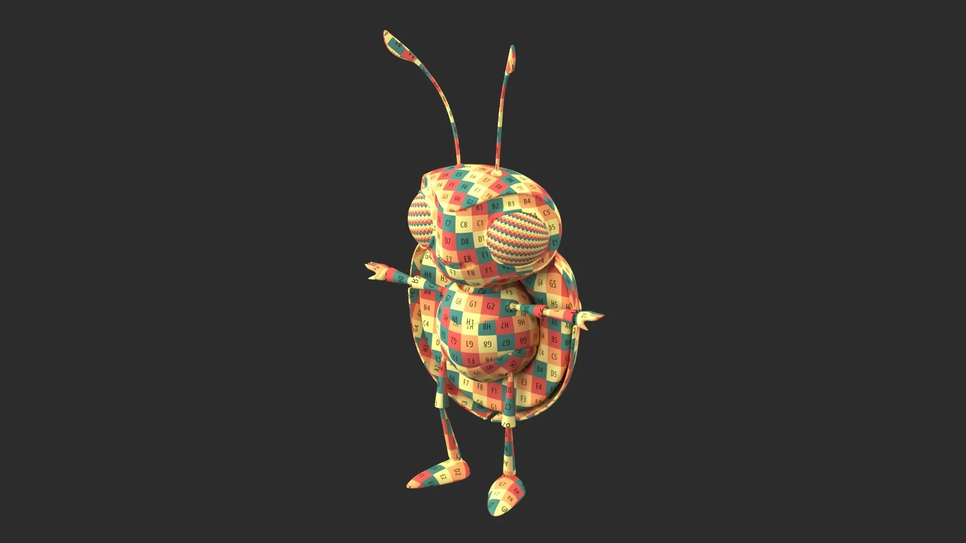 Cartoon Ladybug Character