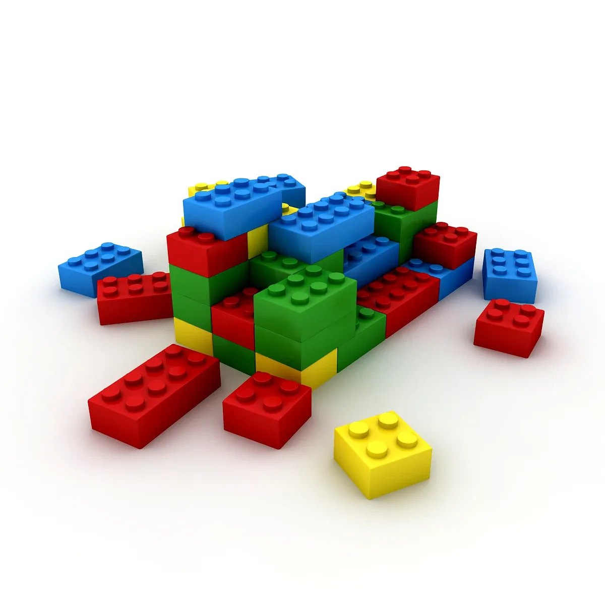 3D Kindergarten Model Low-poly 3D model