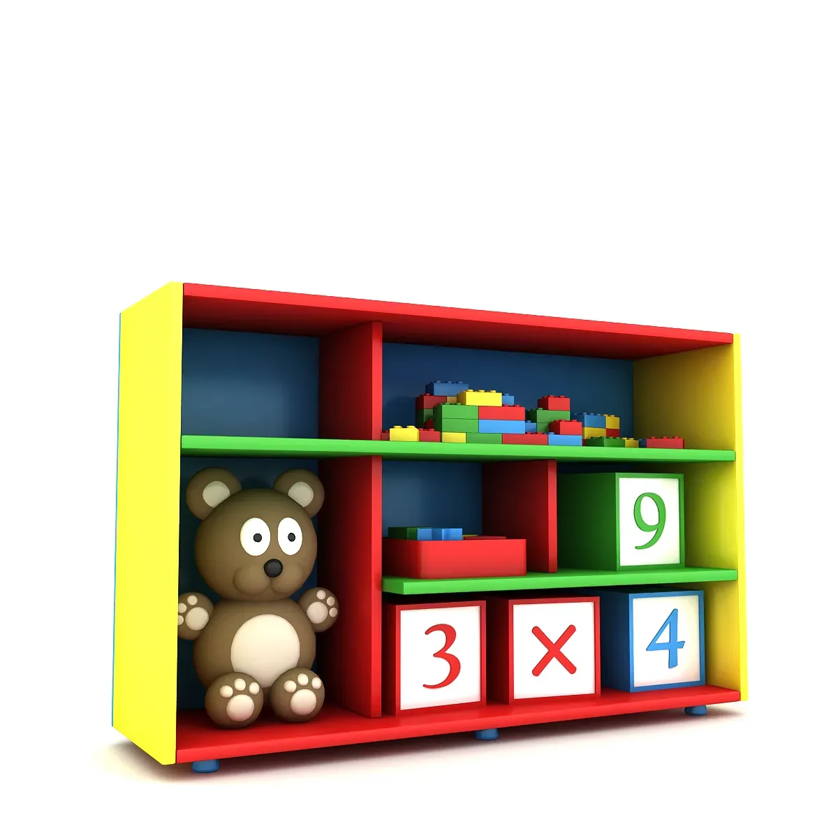 3D Kindergarten Model Low-poly 3D model