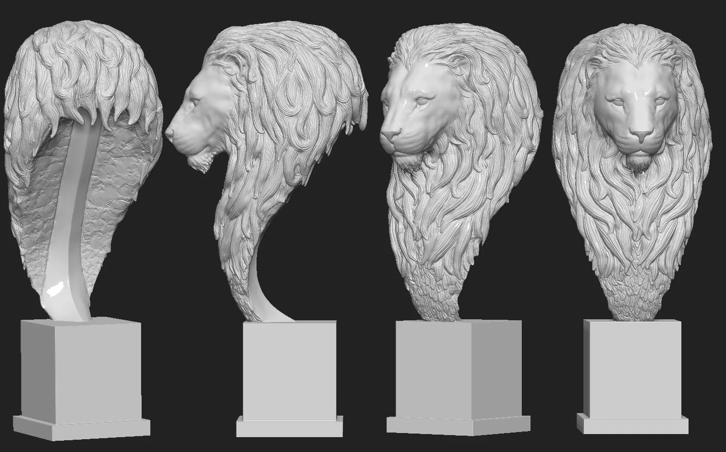 Lion Bust