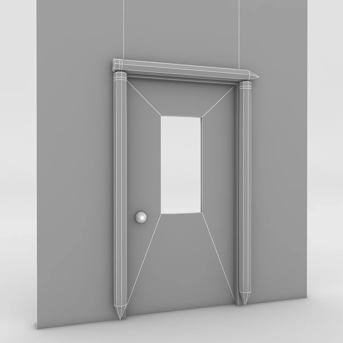 Kindergarten Door Low-poly 3D model