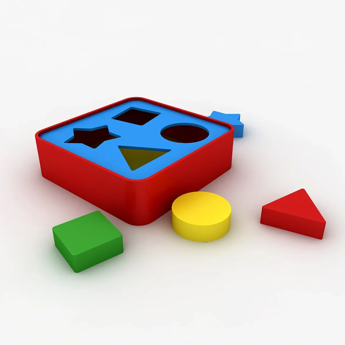 Kindergarten Door Low-poly 3D model