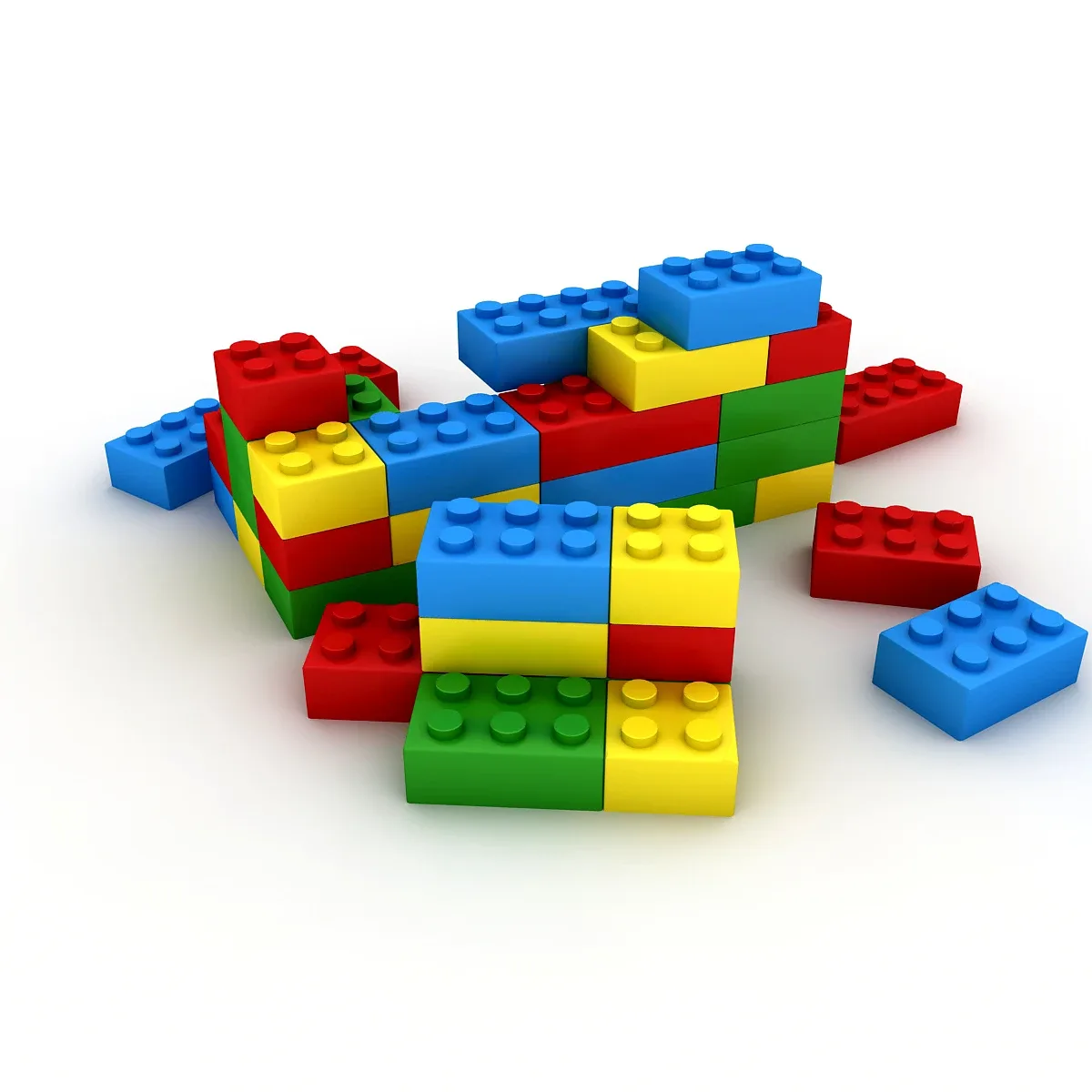 3d Lego Model Low-poly 3D model