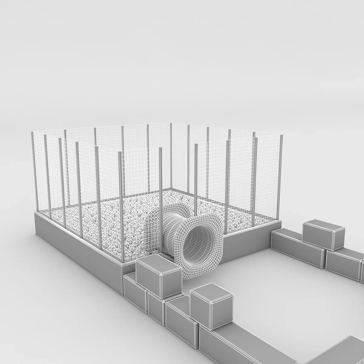 3D Ball Pool Low-poly 3D model