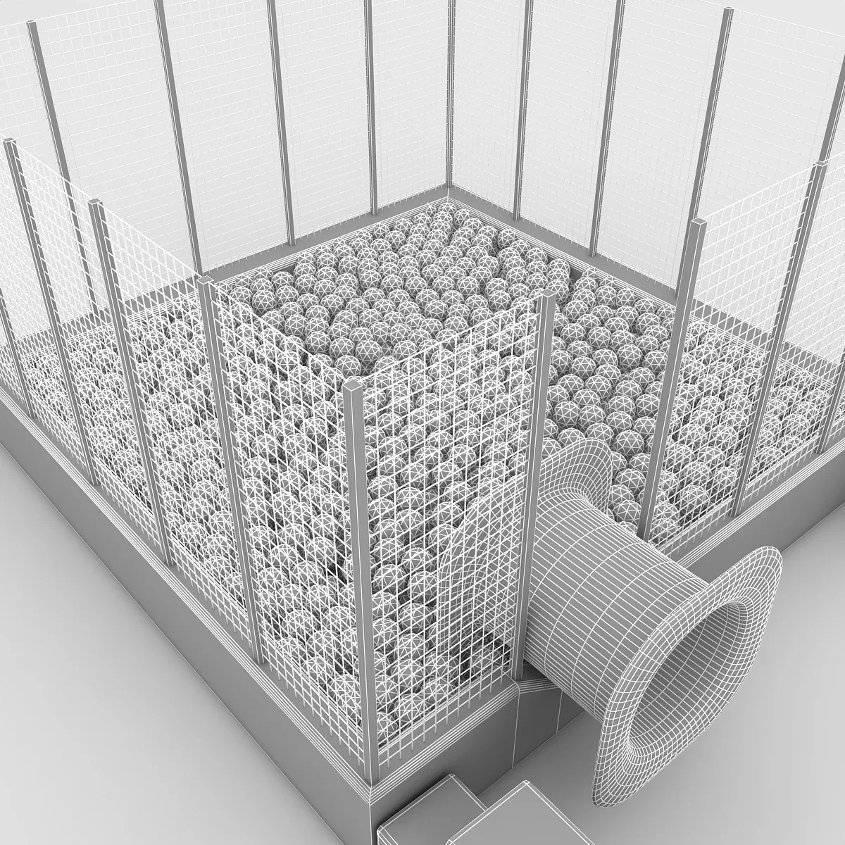 3D Ball Pool Low-poly 3D model