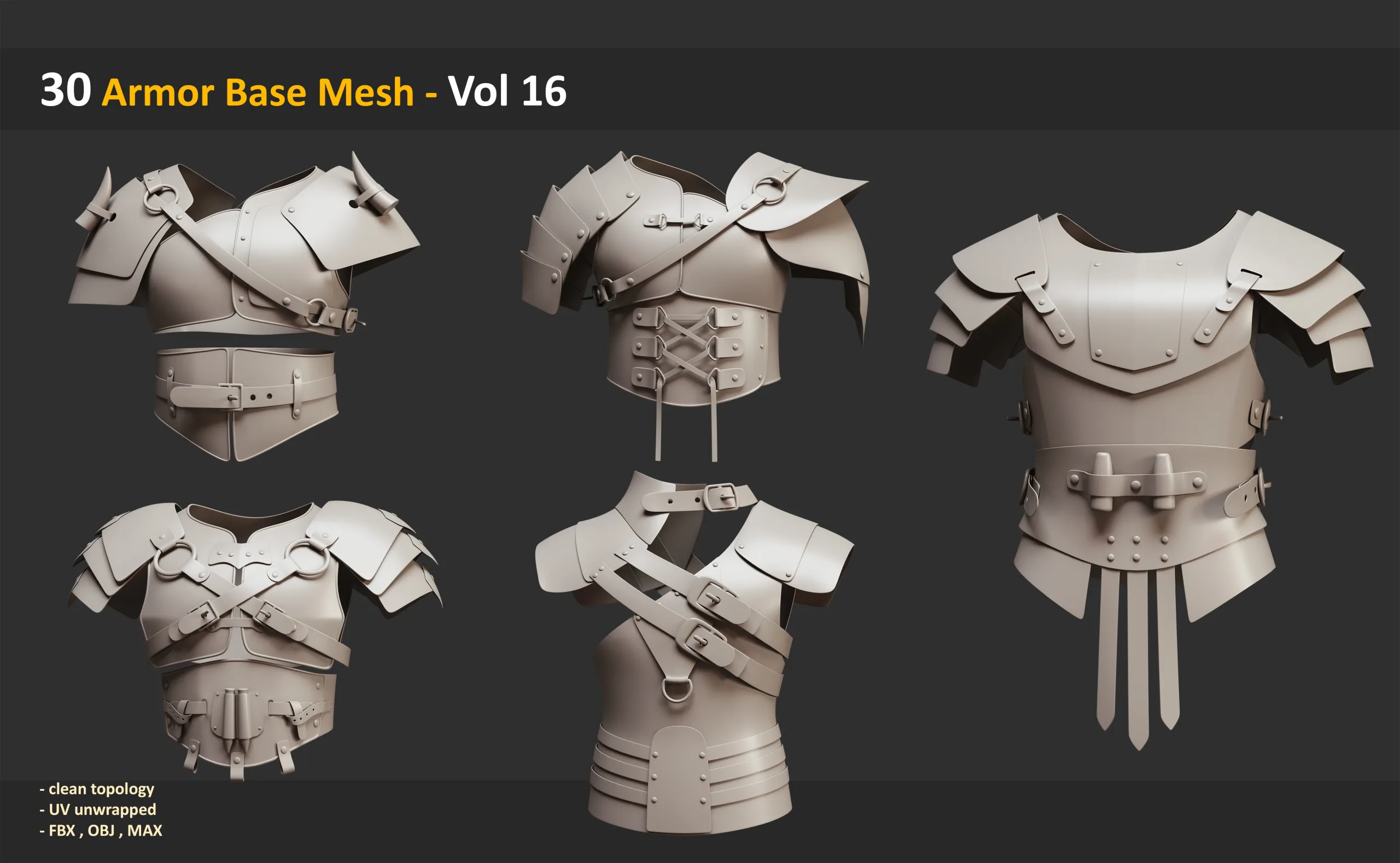 30 Armor Base Mesh - Vol 16