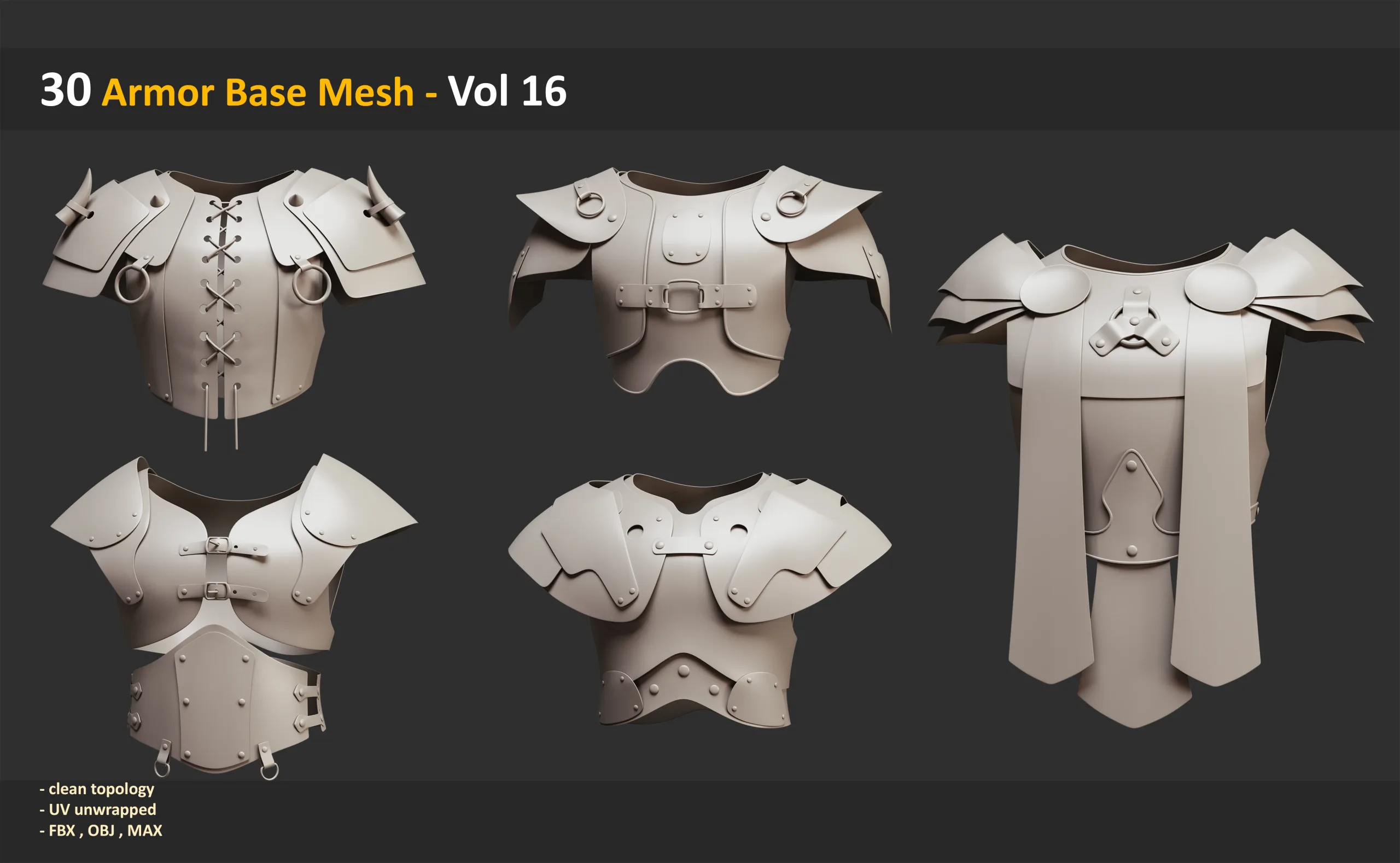 30 Armor Base Mesh - Vol 16