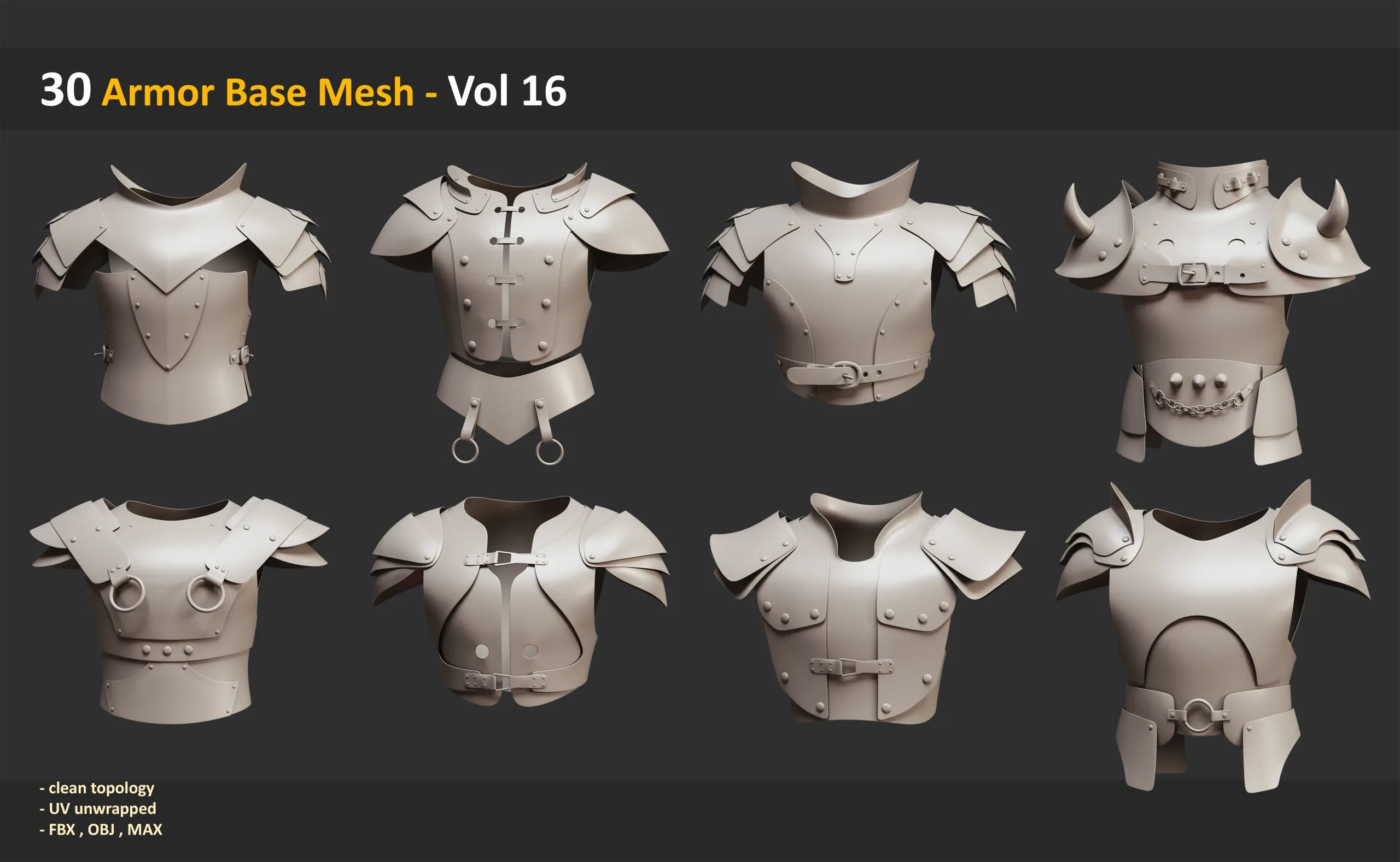 30 Armor Base Mesh - Vol 16