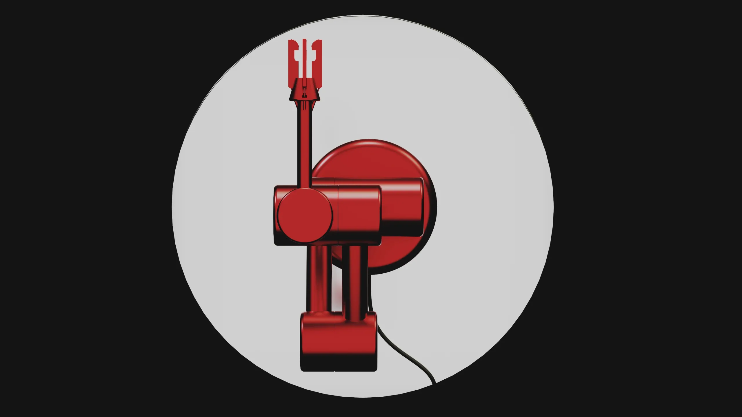 Robot in red color