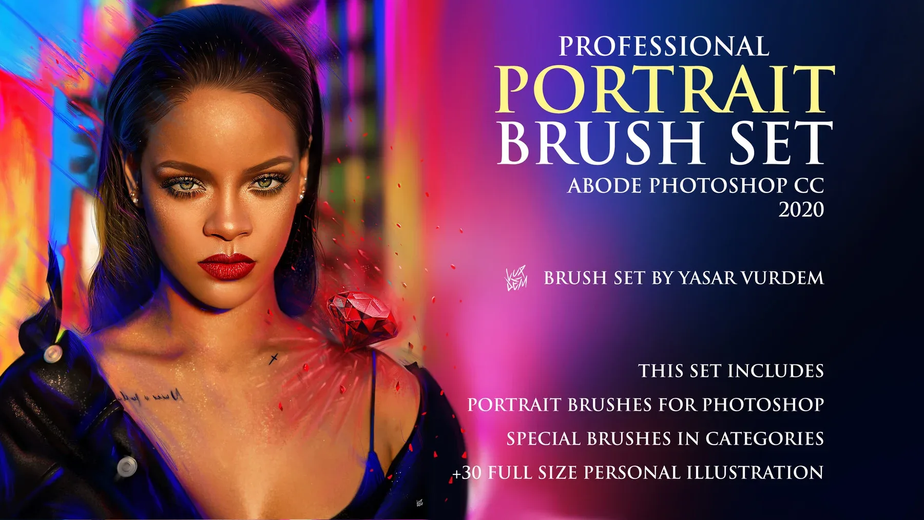 Portrait Brush Set for FlippedNormals