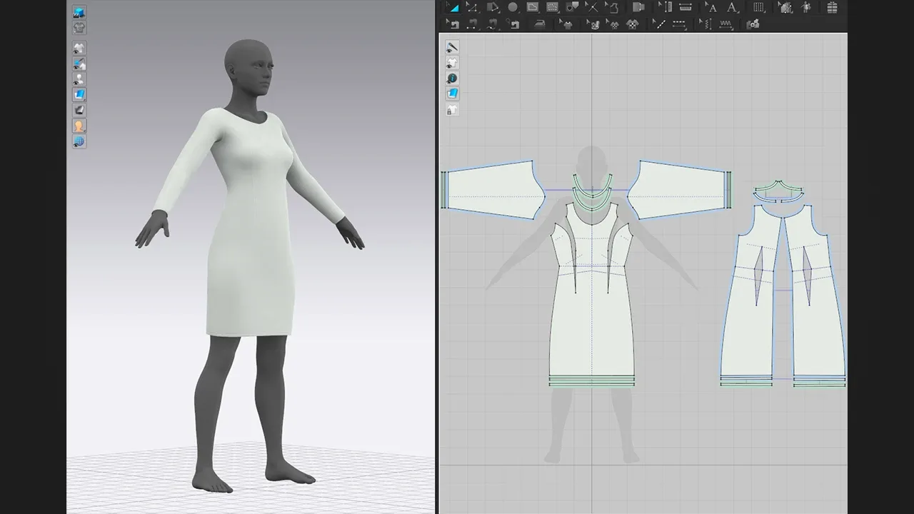 10 Basic Women's Dress / Marvelous Designer , Clo3d Project + OBJ , FBX (Vol 1)