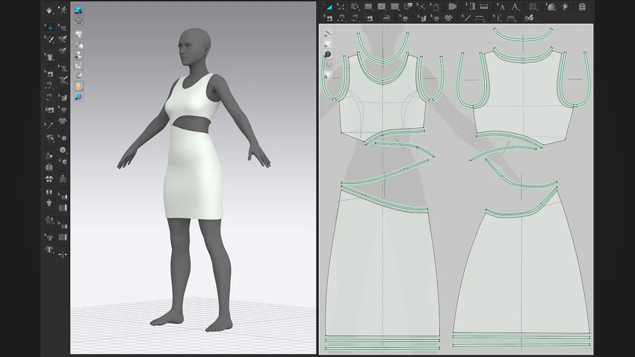 10 Basic Women's Dress / Marvelous Designer , Clo3d Project + OBJ , FBX (Vol 2)