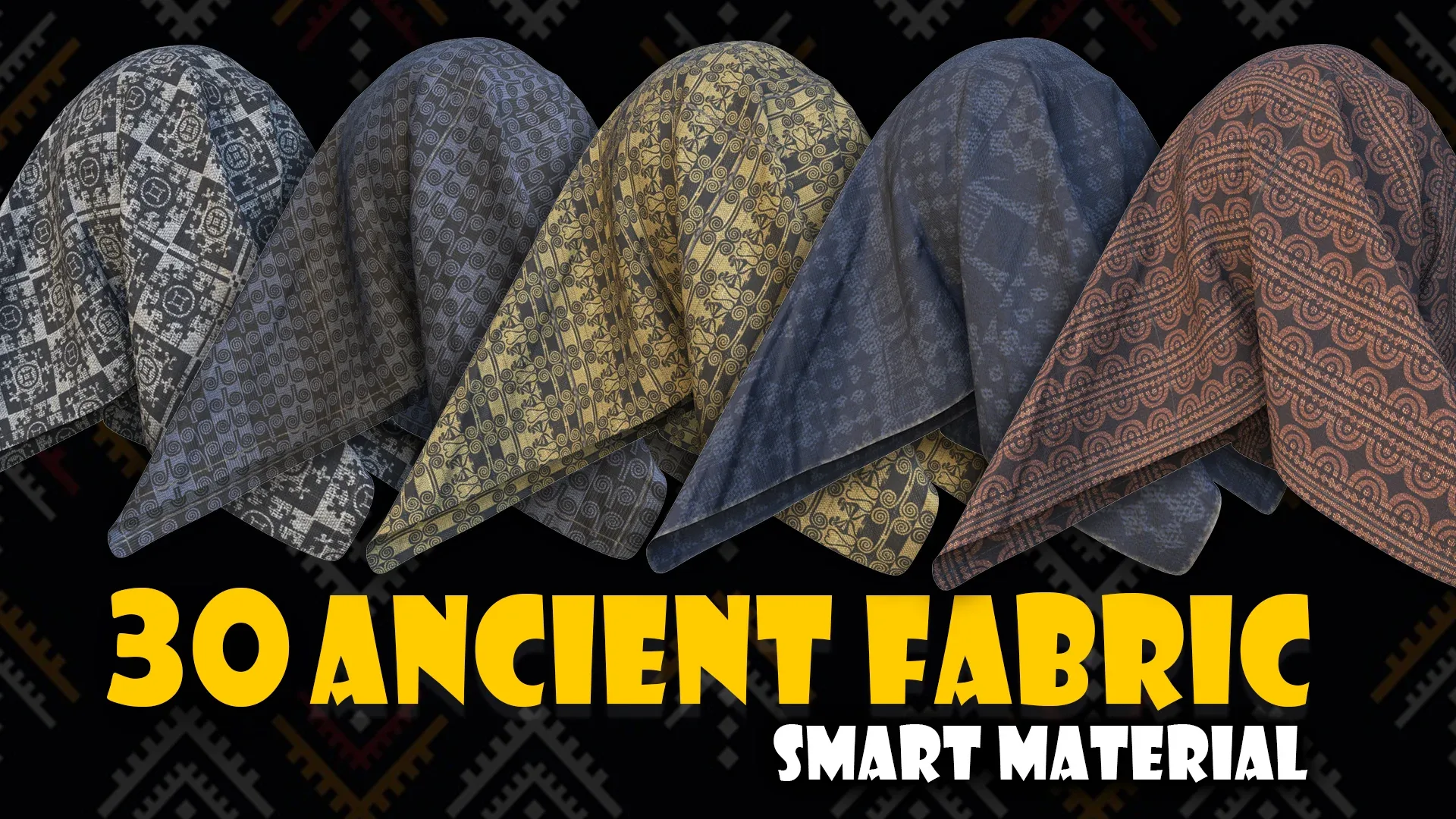 30 Ancient Fabric Smart Material for Substance 3d Painter