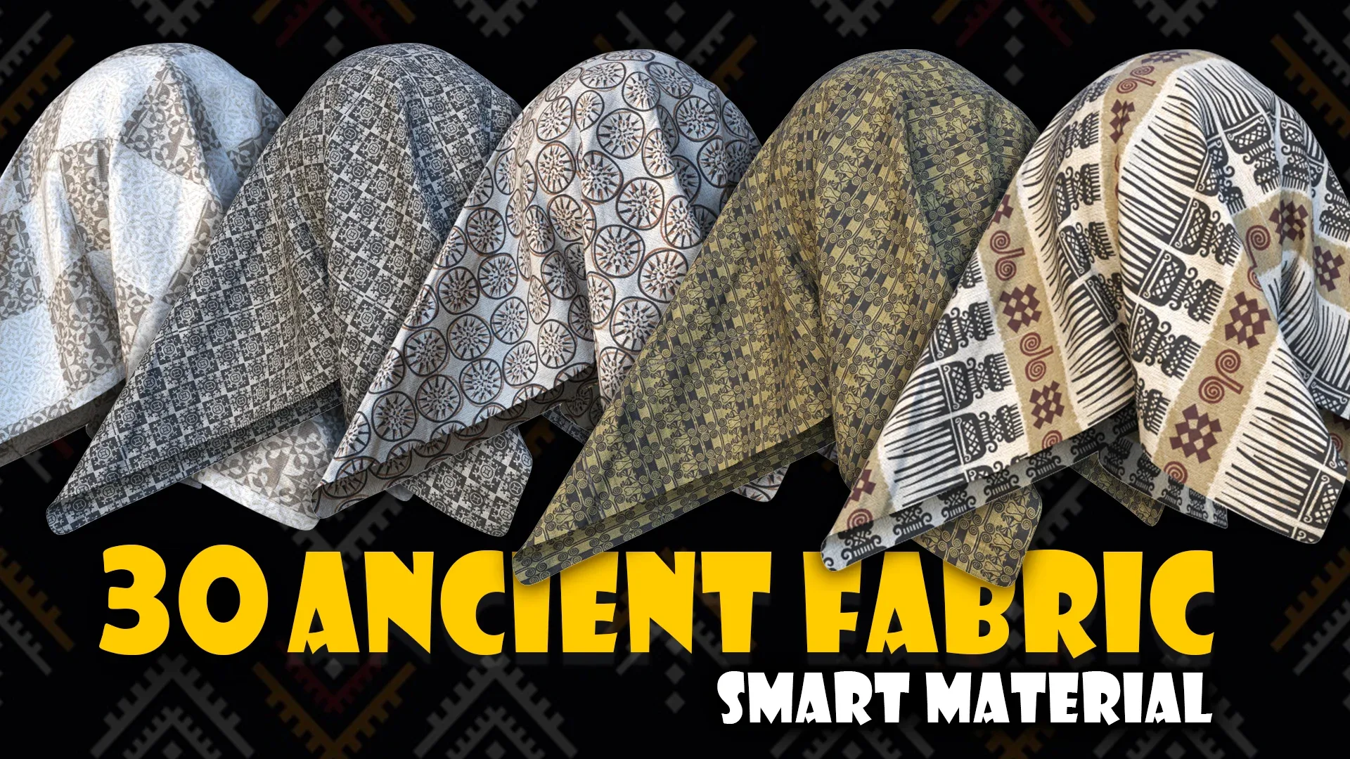 30 Ancient Fabric Smart Material for Substance 3d Painter