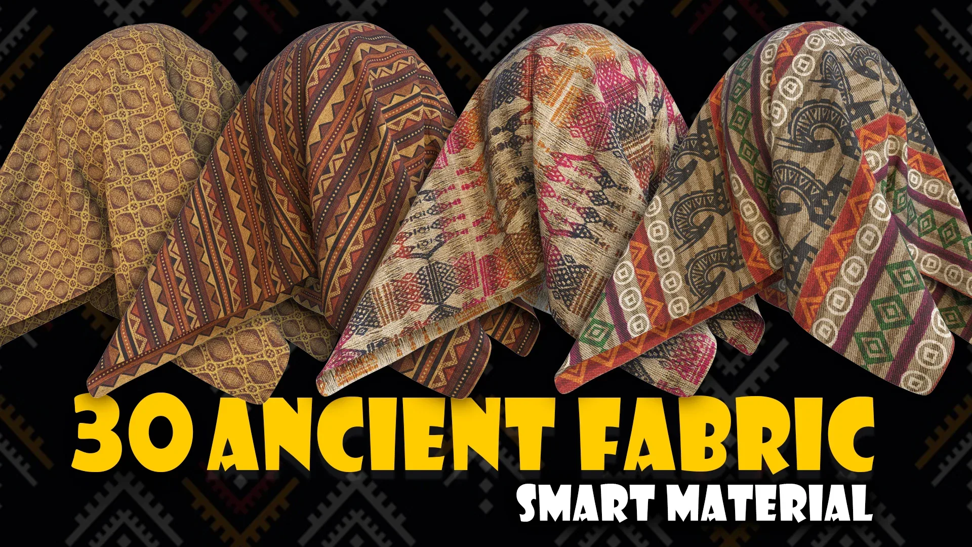 30 Ancient Fabric Smart Material for Substance 3d Painter