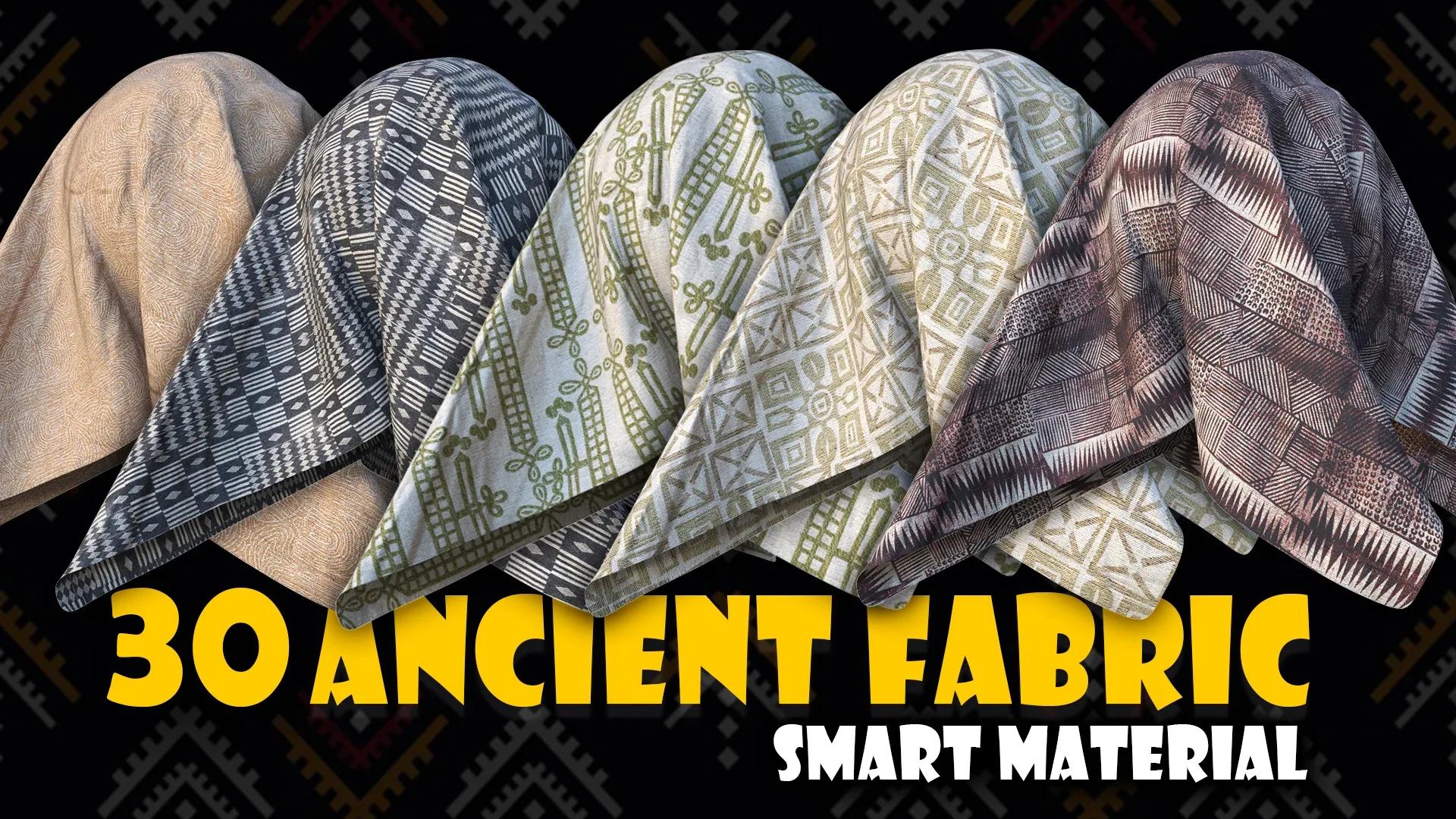 30 Ancient Fabric Smart Material for Substance 3d Painter