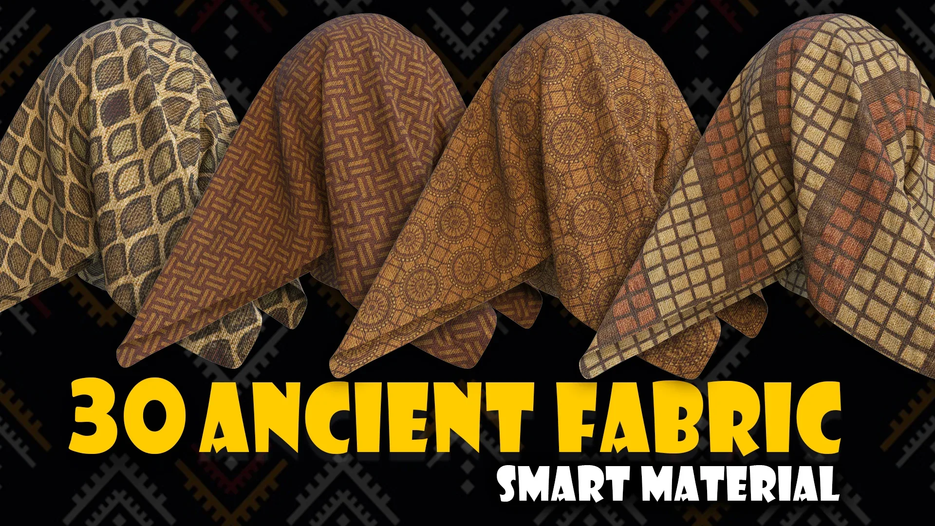 30 Ancient Fabric Smart Material for Substance 3d Painter