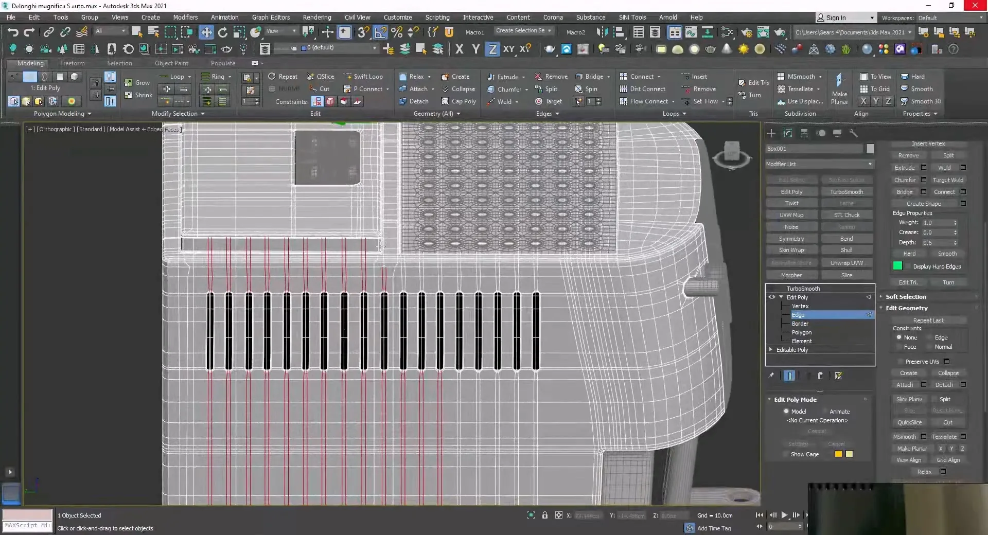 Delonghi Coffee Machine Creation in 3DS MAX 2021 Full Tutorial