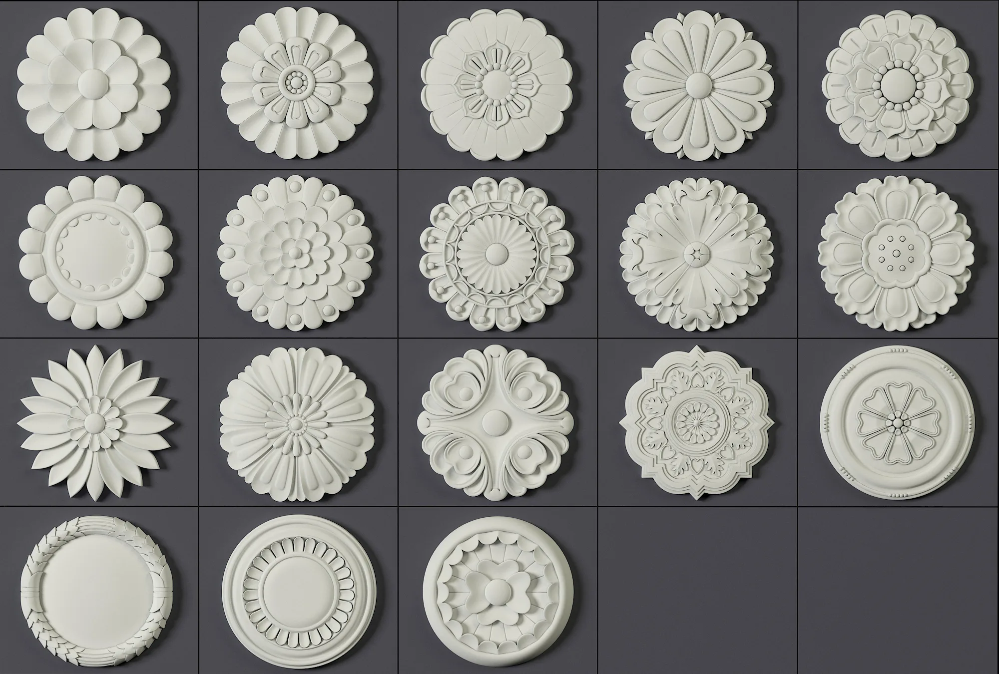 180 Ornament Brushes, Alphas and 3D Models Vol 04