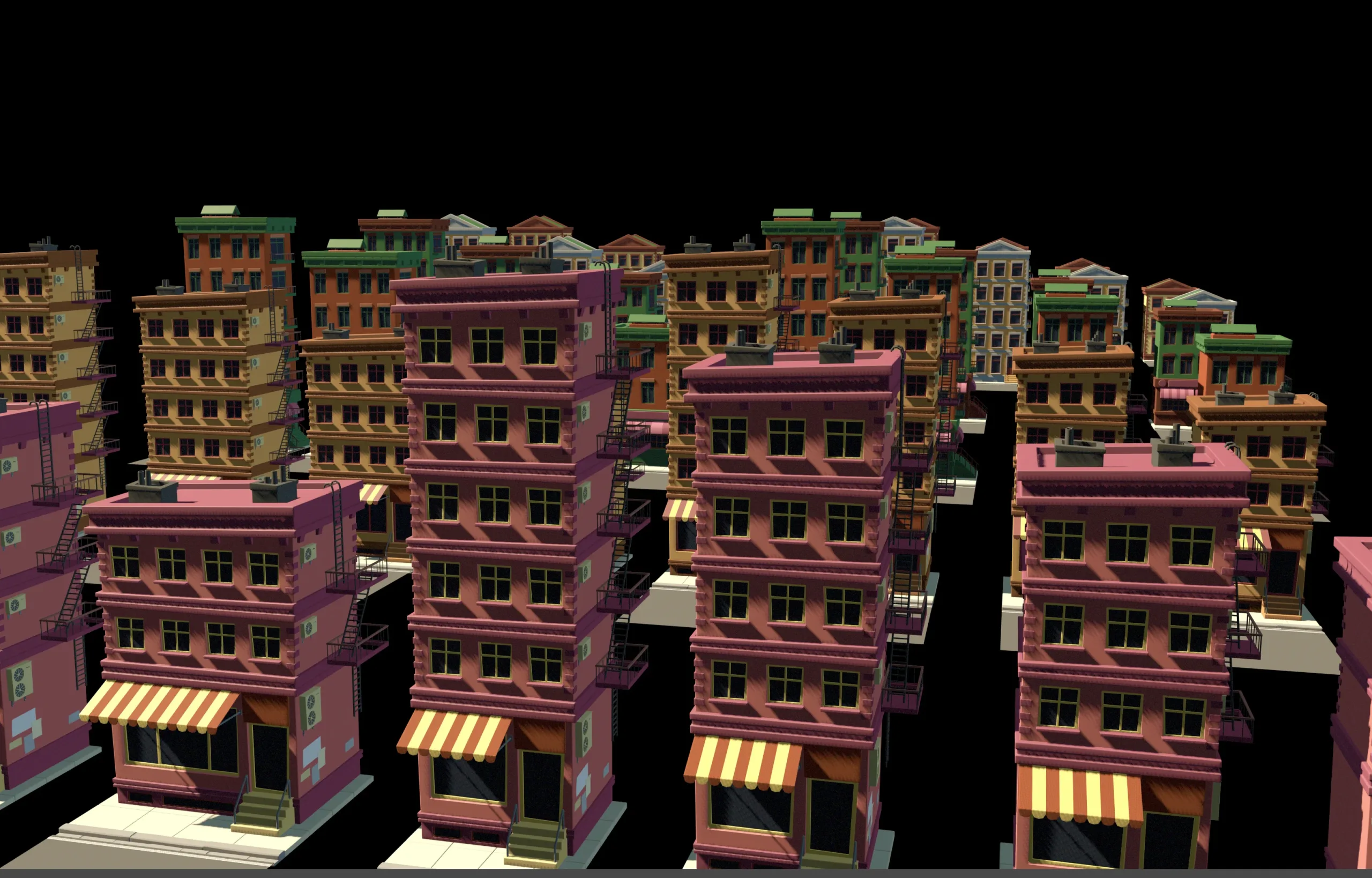 KITBASH buildings - 3D models