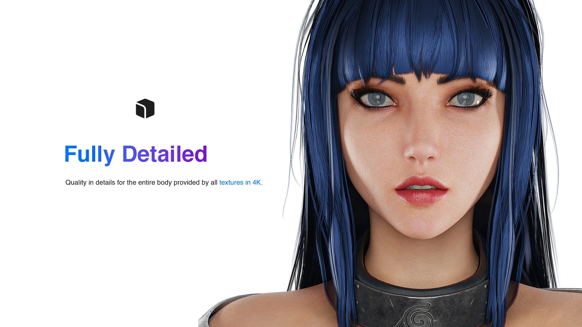 Hinata Hyuga - Game Ready 3D model - UE4