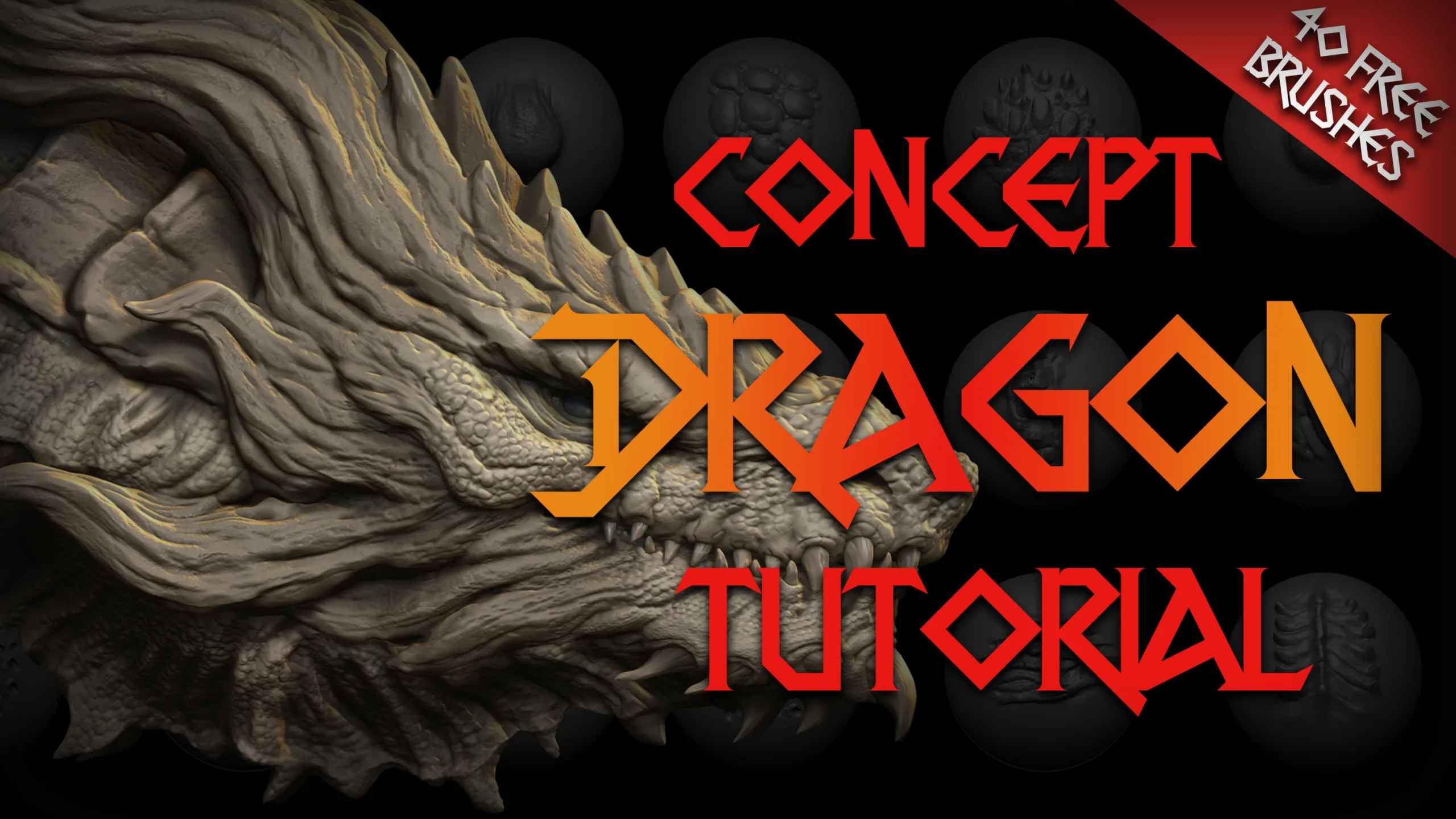 Dragon Concept Tutorial + 40 VDM Brushes