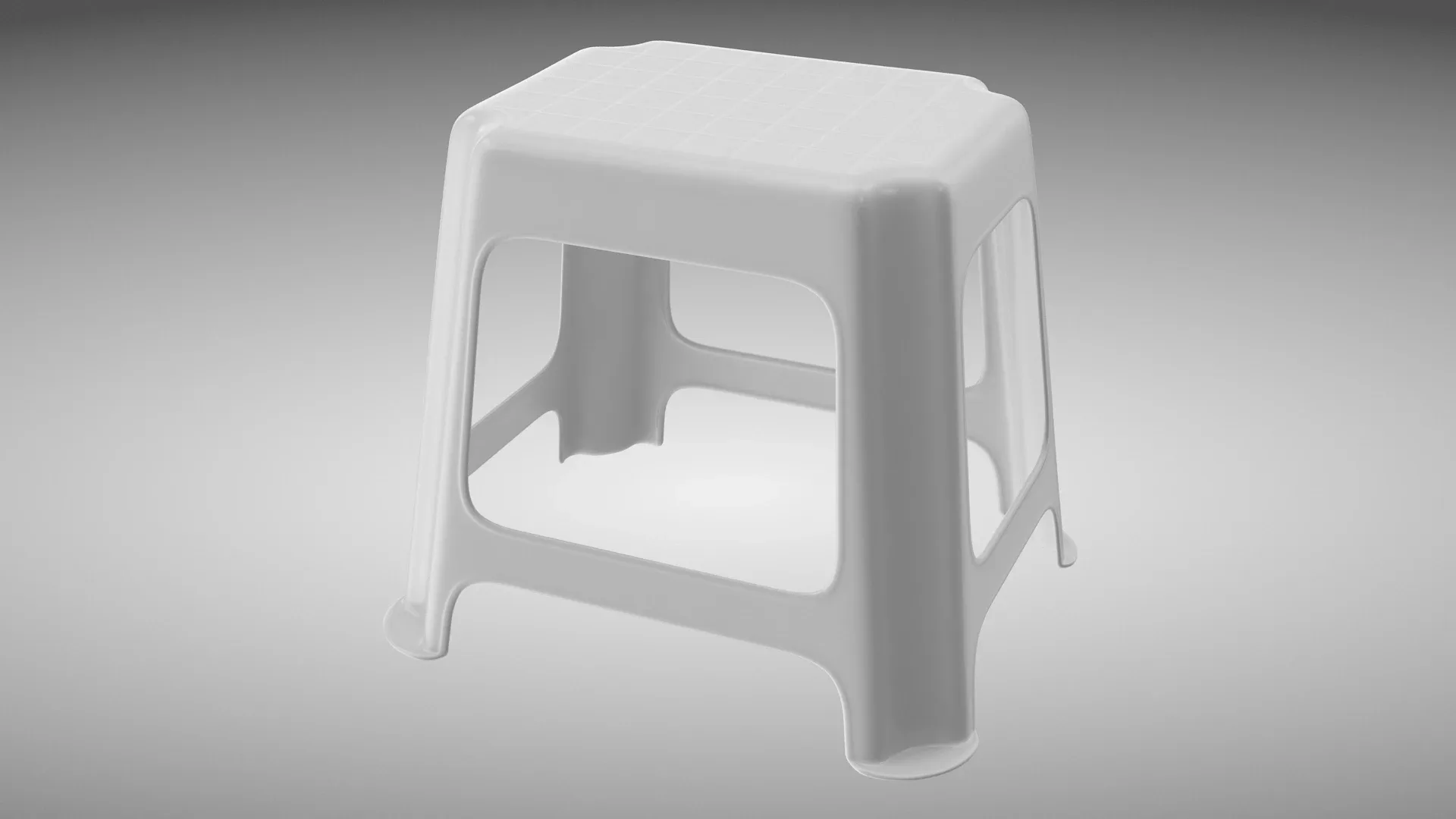Plastic Stool FlippedNormals