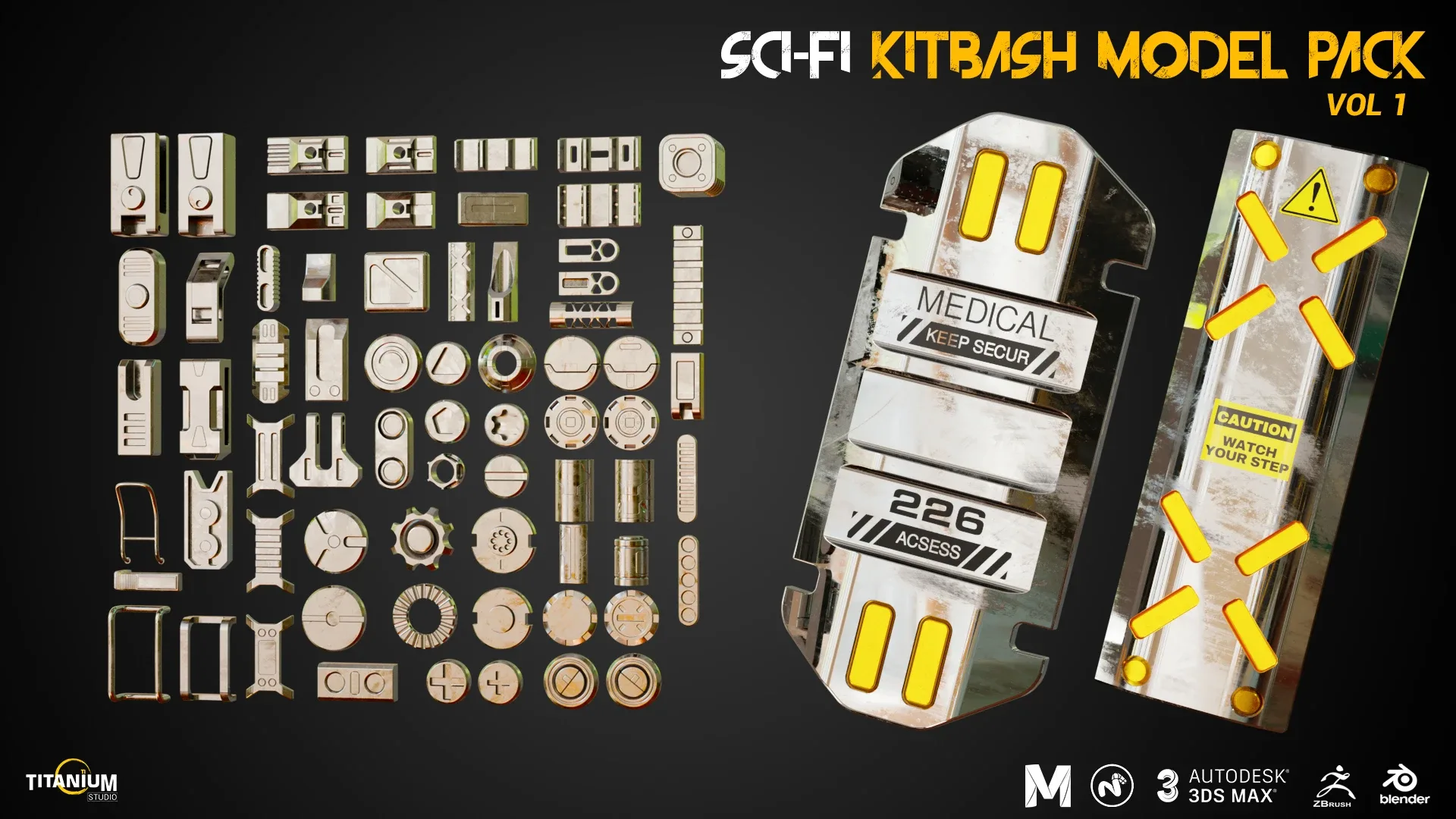 Sci -Fi Ktbash Model Pack I Vol 1