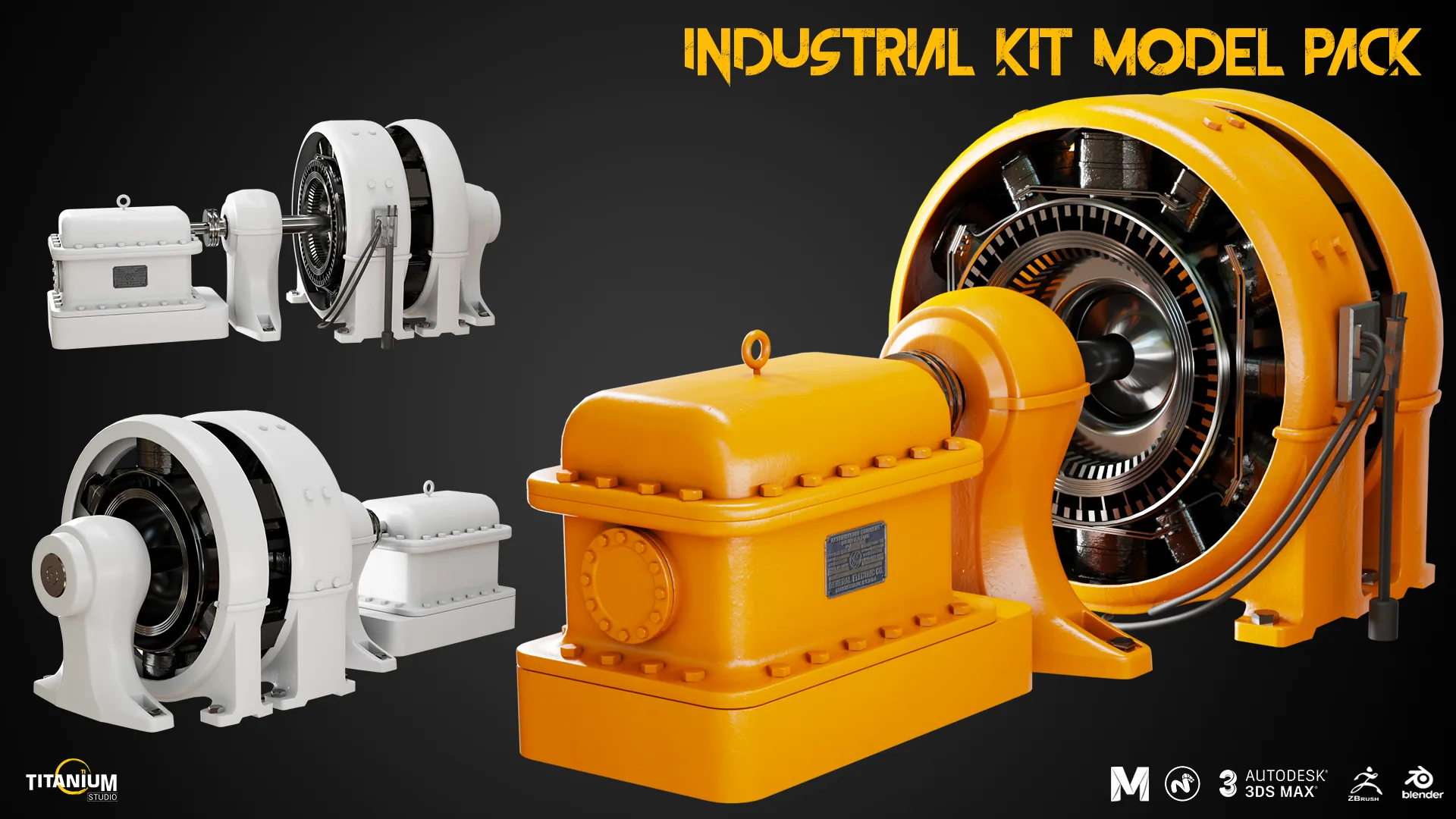 Industry Interior Kit 3D Model Pack