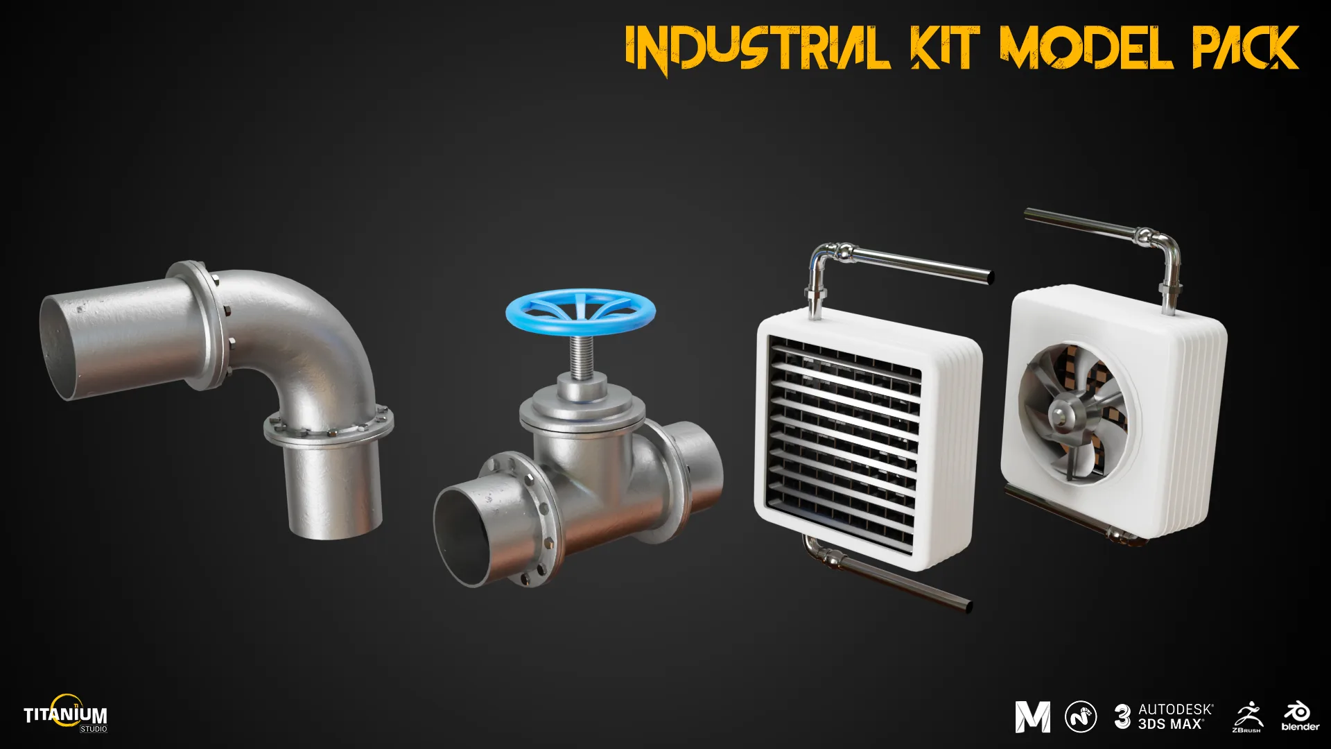 Industry Interior Kit 3D Model Pack