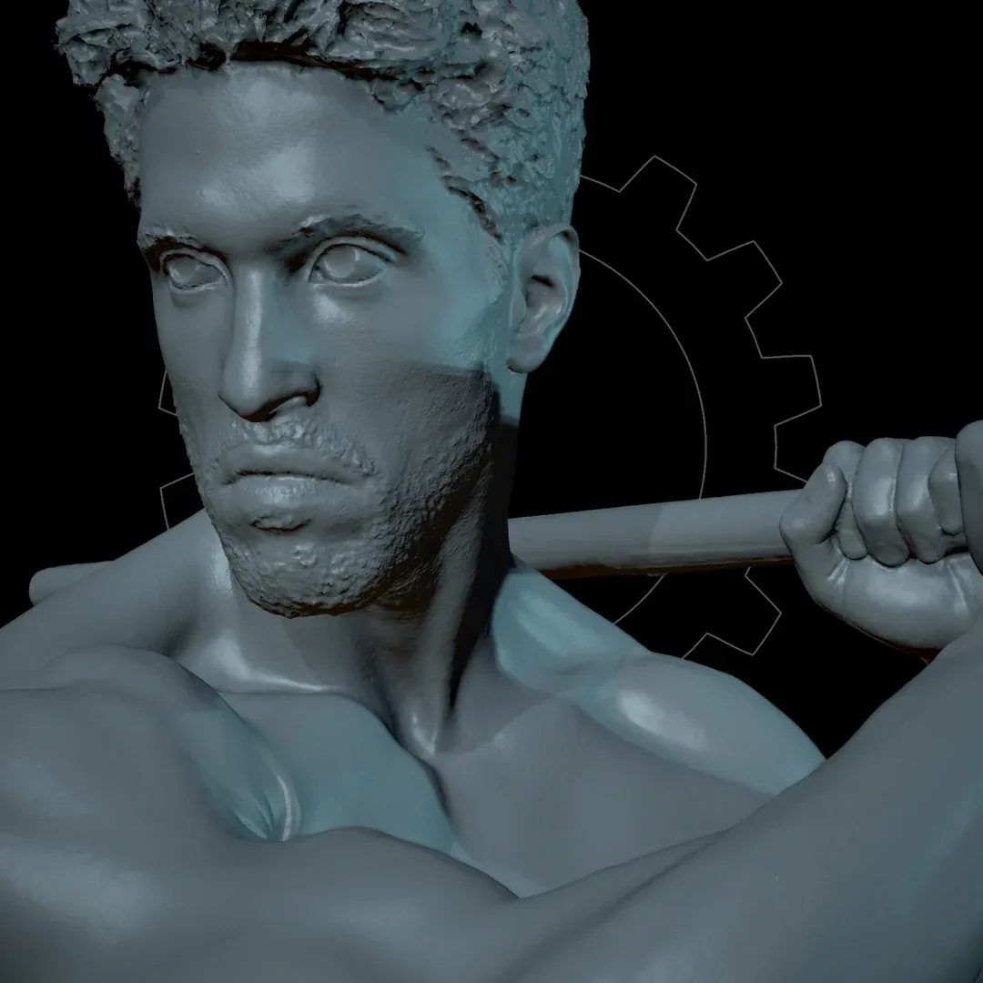 Male Scan - Mick Pose 002 High Poly