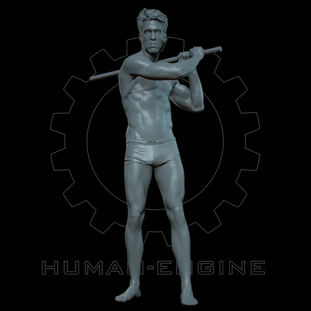 Male Scan - Mick Pose 002 High Poly