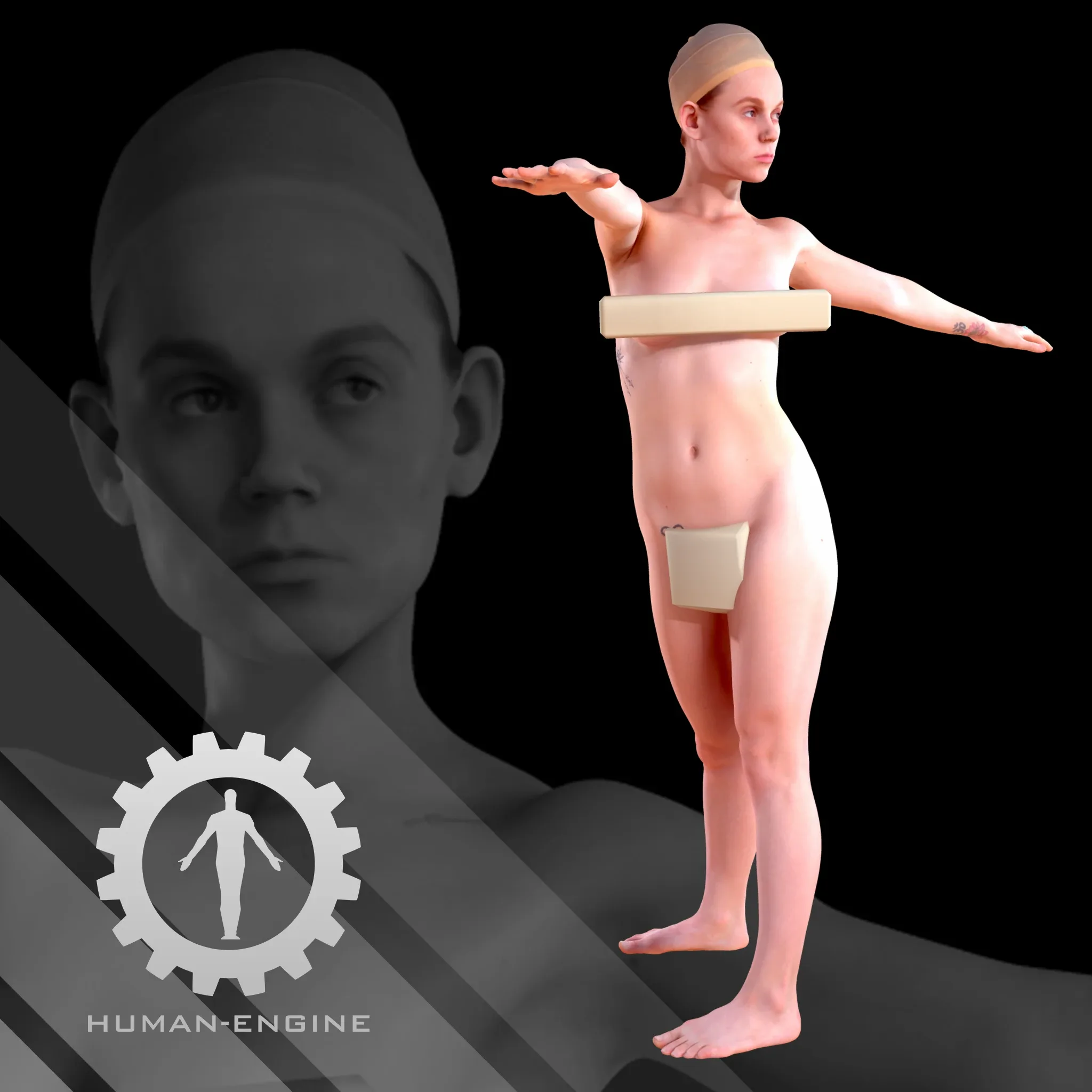 Female Scan - Helga 003 High Poly