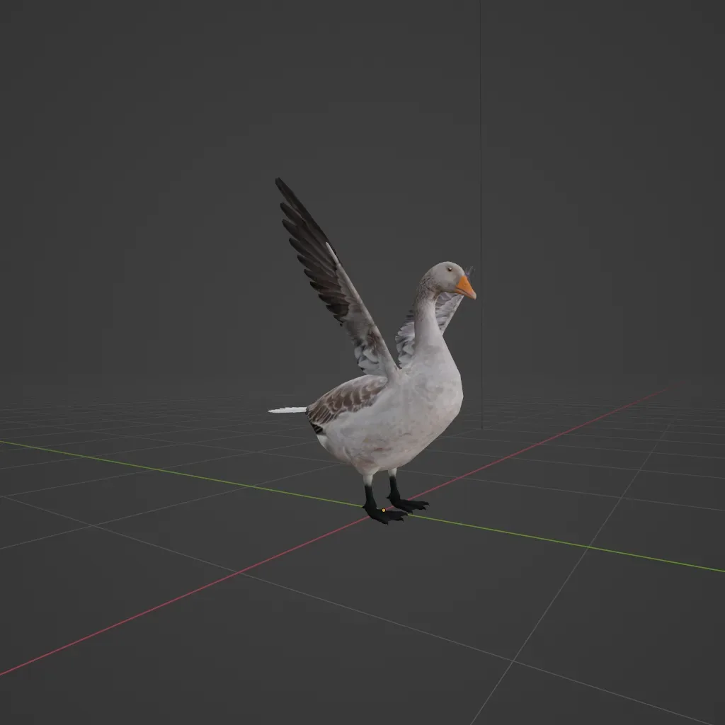 Goose low poly