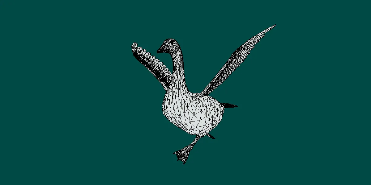 Goose low poly