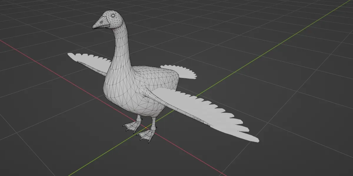 Goose low poly