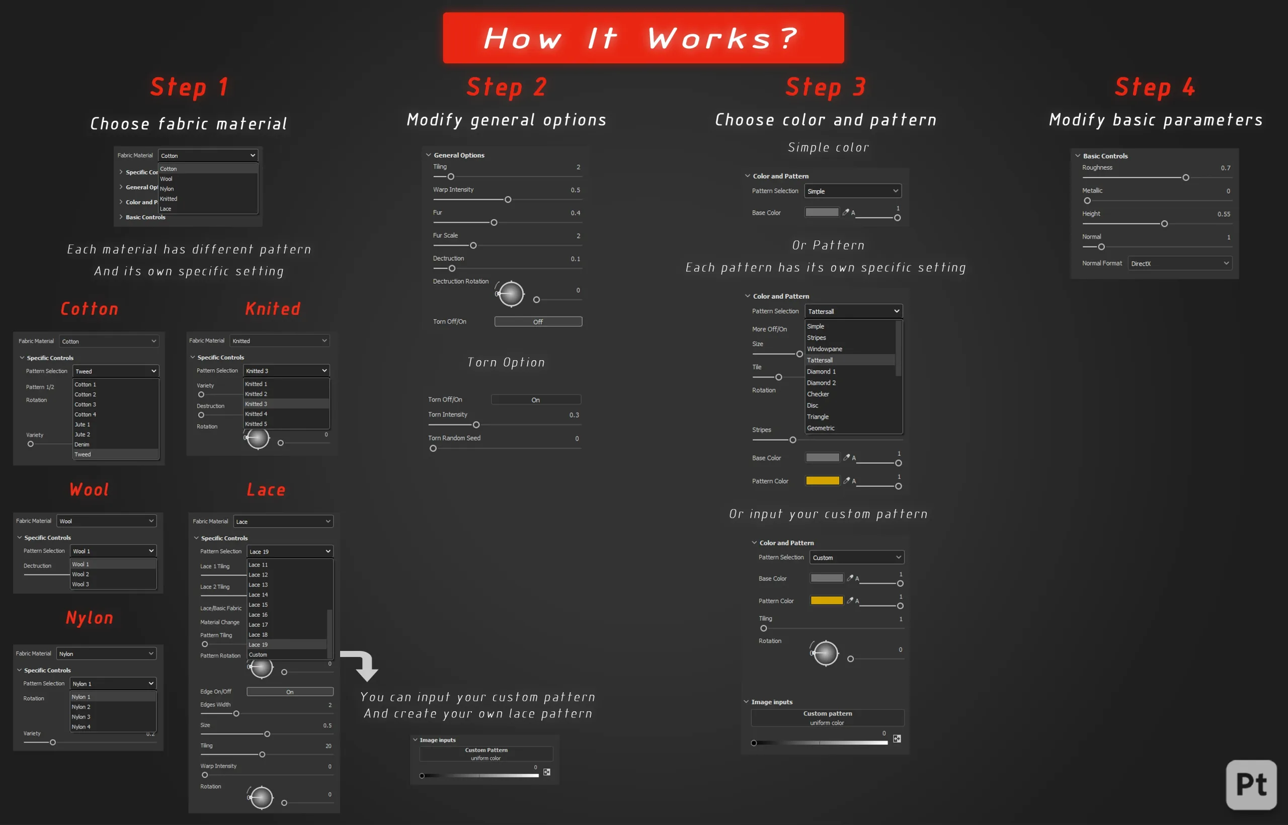 Dynamic Fabric Material Generator (SBSAR) Vol.7