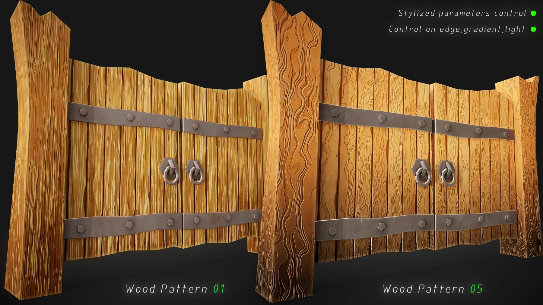 Stylized Wood Material Generator (SBSAR) Vol.10