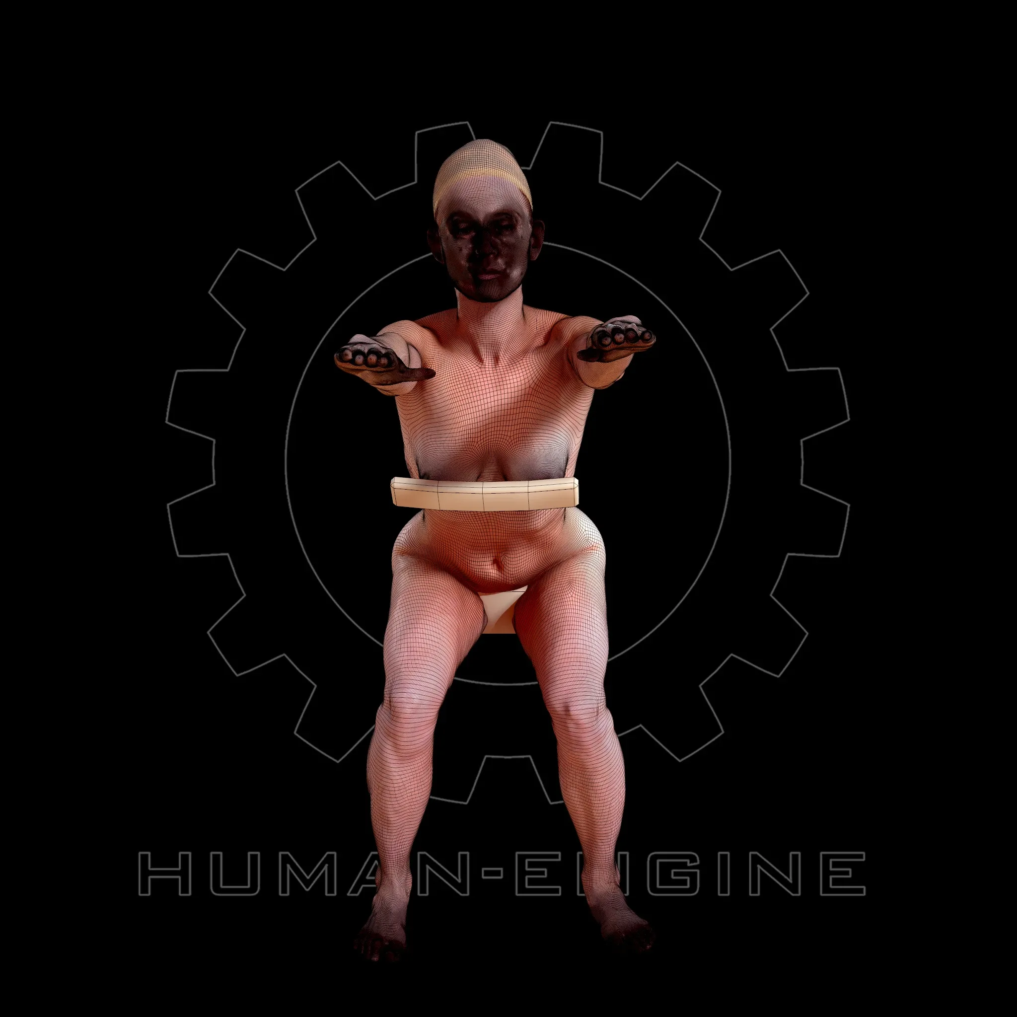 Female Scan - Helga 007 High Poly