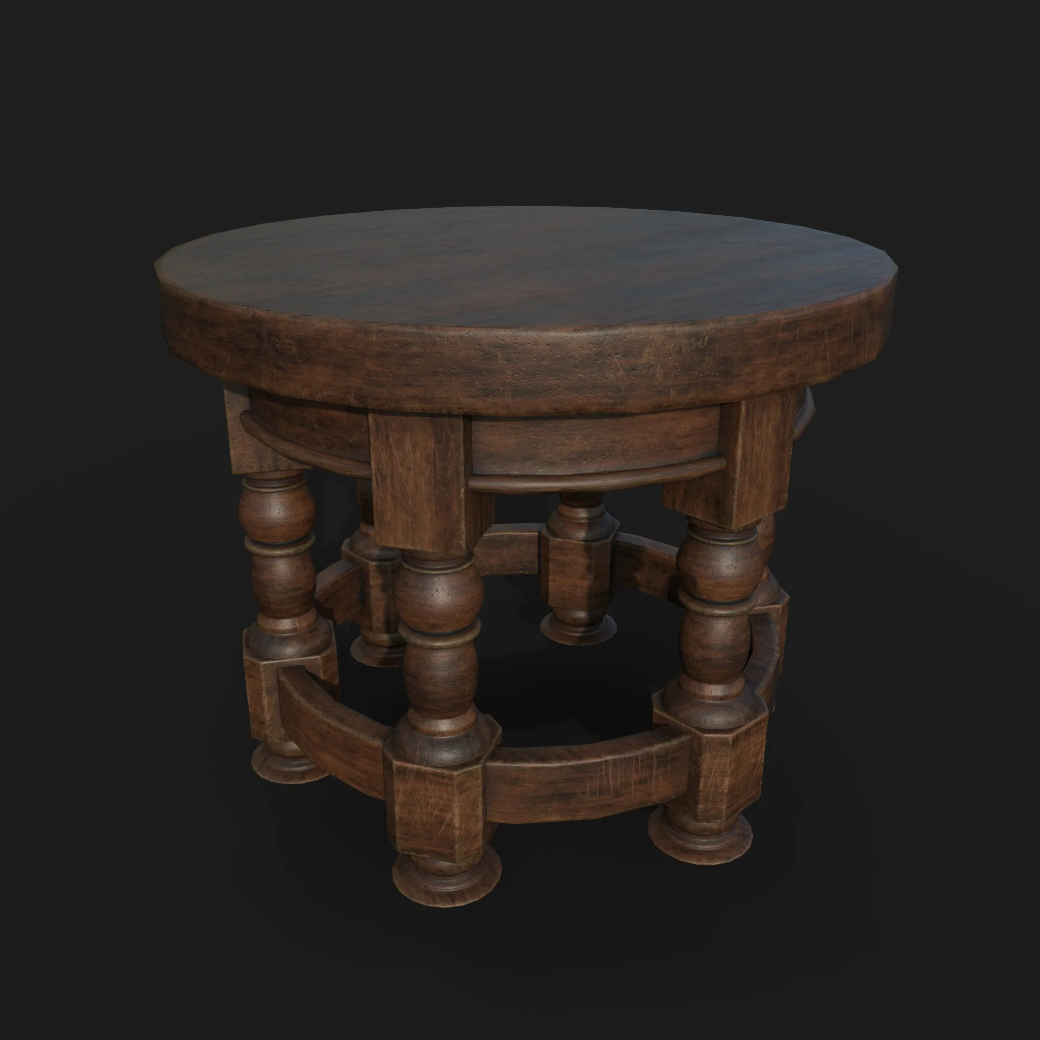 WOODEN ROUND TABLE TEXTURING TUTORIAL